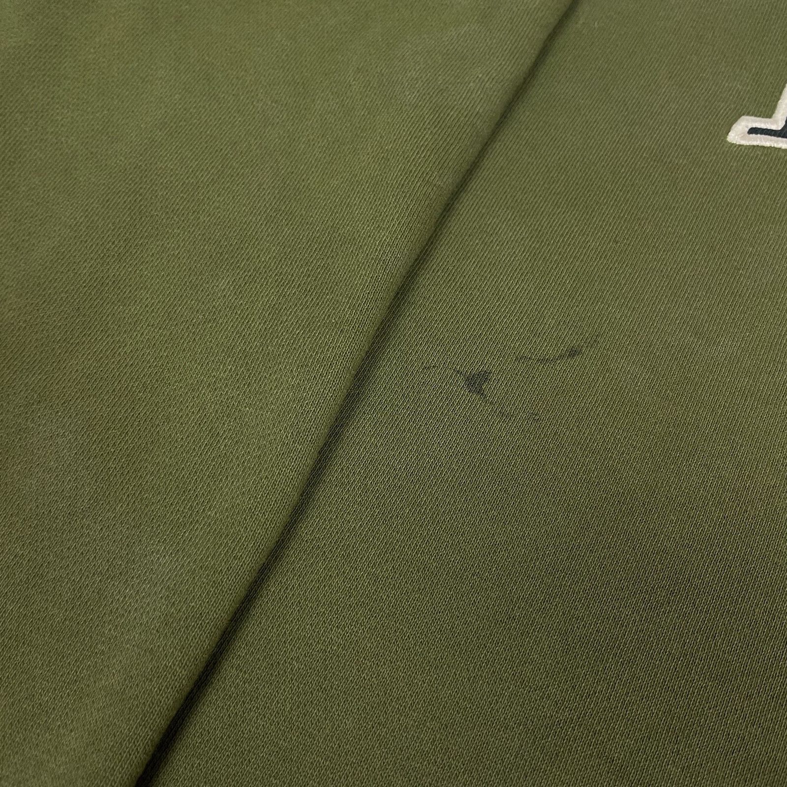 Nike × Vintage Nike Men Olive Green Spellout Fleece Pullover Sweatshirt XL Size US XL / EU 56 / 4 - 5 Thumbnail