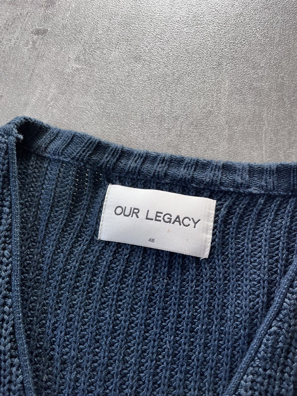 Our Legacy Our Legacy cotton cardigan denim color Size US S / EU 44-46 / 1 - 6 Thumbnail