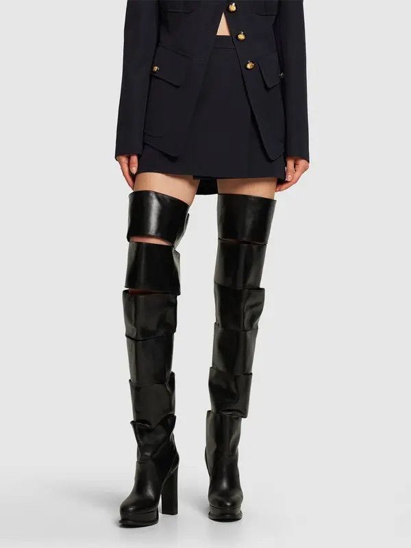 Alexander McQueen o1y0225 Boots in Black Size US 8 / IT 38 - 2 Thumbnail