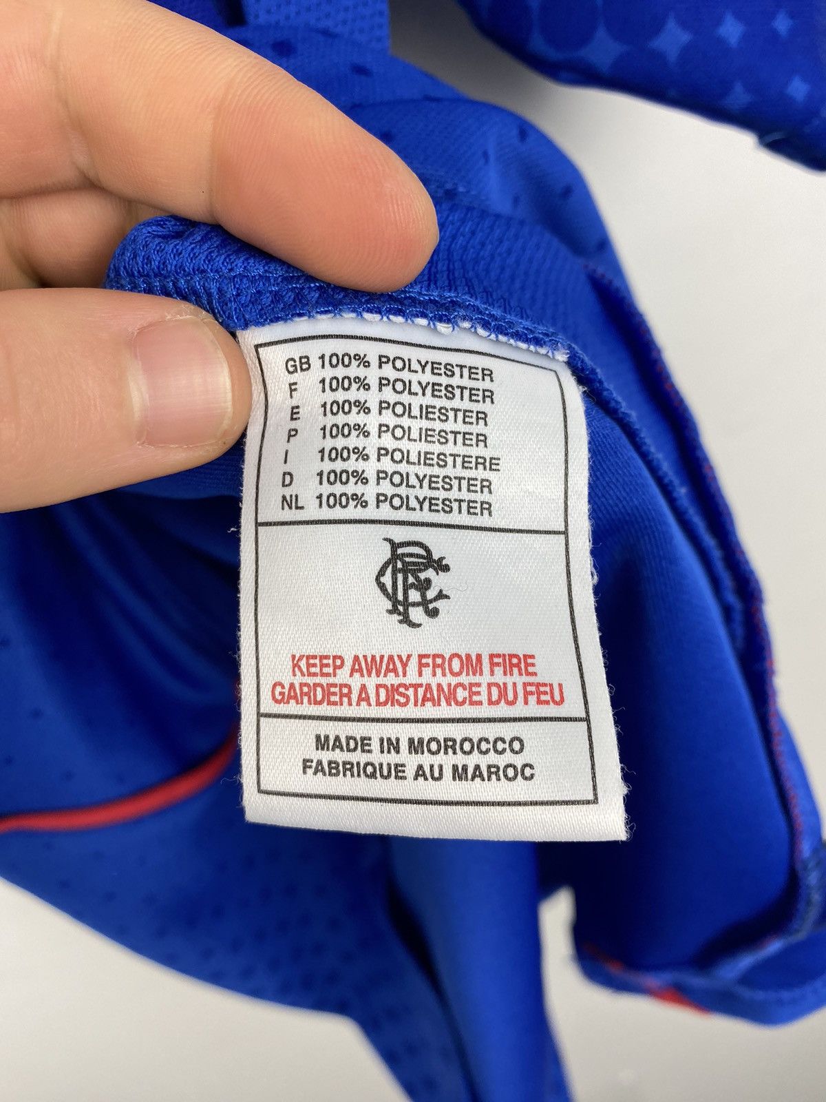Diadora Glasgow Rangers 2002 2002 Football Jersey PSG Chelsea Milan Size US S / EU 44-46 / 1 - 6 Thumbnail