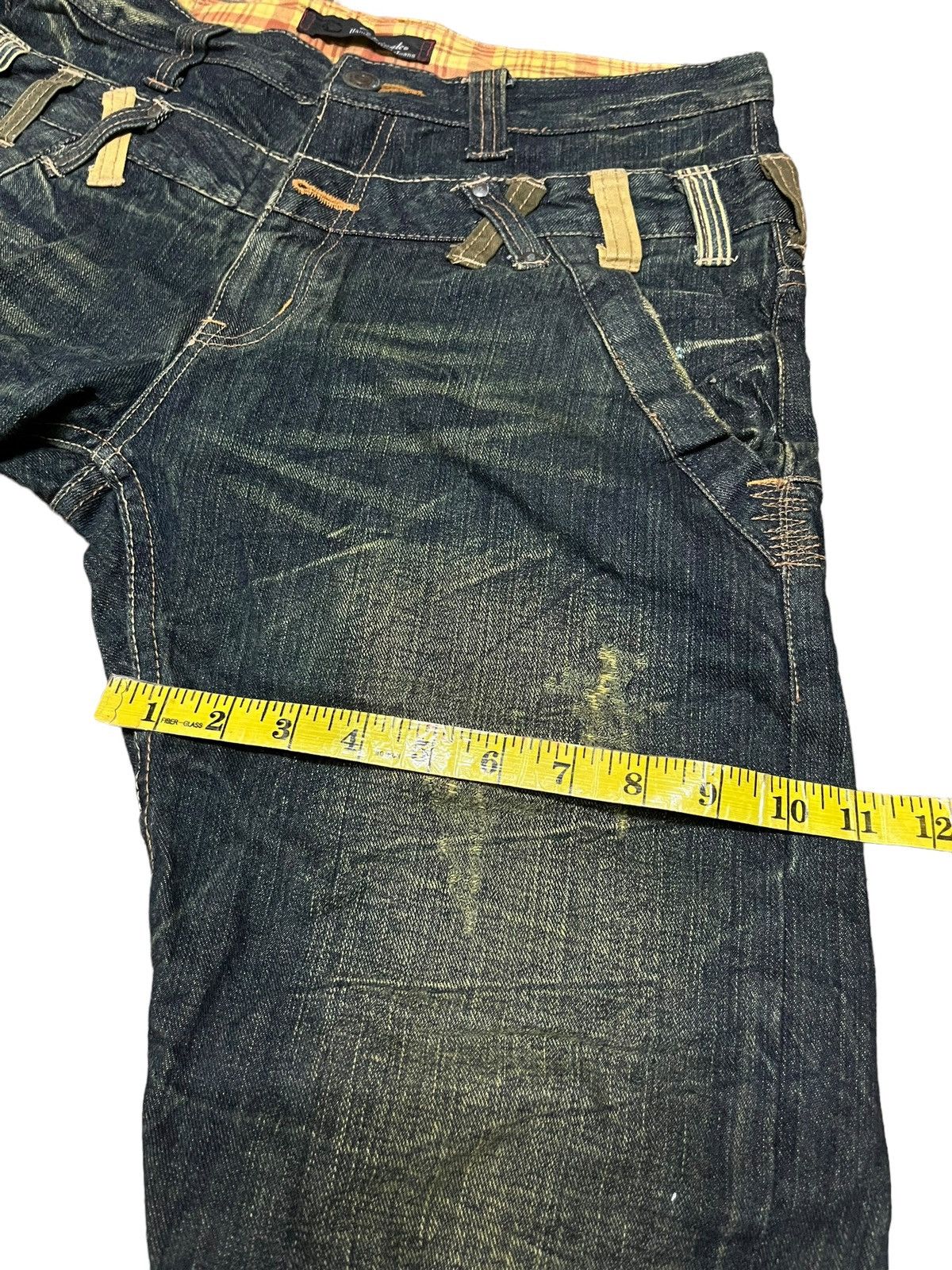 Japanese Brand DOMINATE HAND CRAFT DOUBLE WAIST STYLE JEANS Size US 34 / EU 50 - 18 Thumbnail