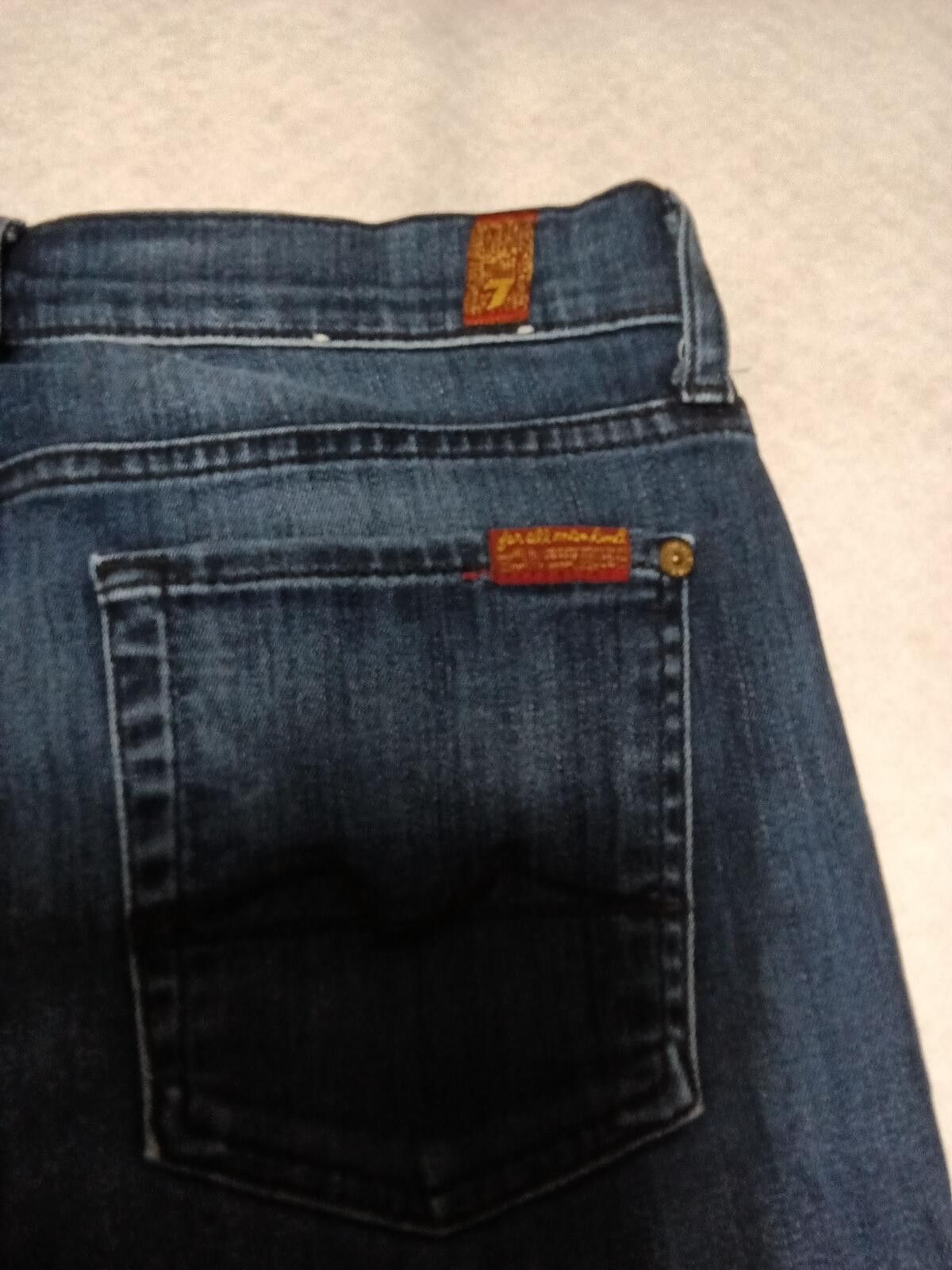 7 For All Mankind Women’s 7 For All Mankind The Skinny Jeans Dark Wash Sz 27 Size 28" / US 6 / IT 42 - 5 Thumbnail