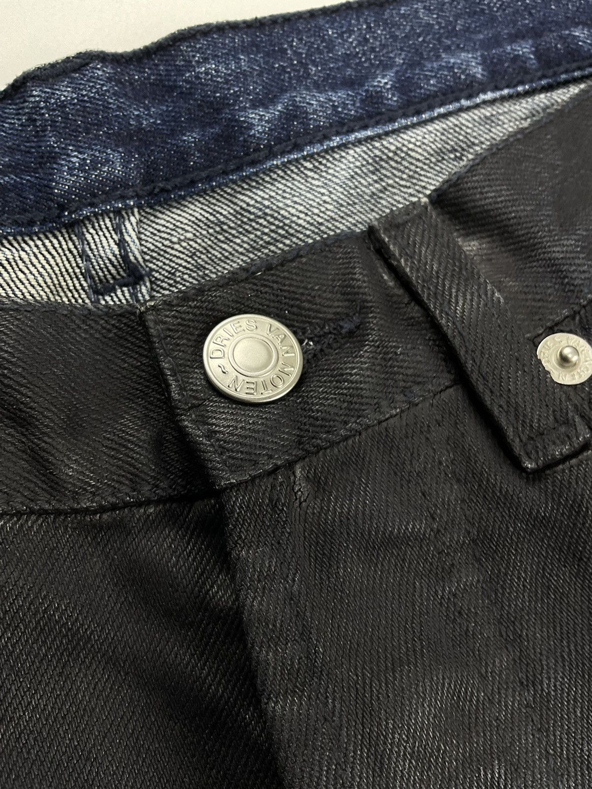 Dries Van Noten Dries Van Noten Waxed Denim Pants Size US 32 / EU 48 - 7 Thumbnail