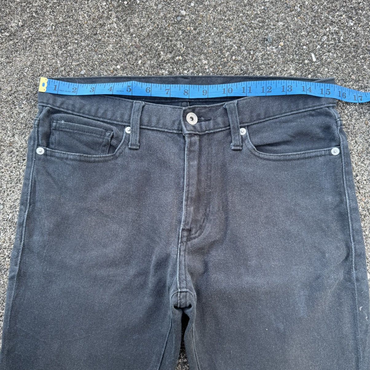 GU VINTAGE GU DENIM SLIM FIT BLACK JEAN PANTS Size US 31 - 6 Thumbnail