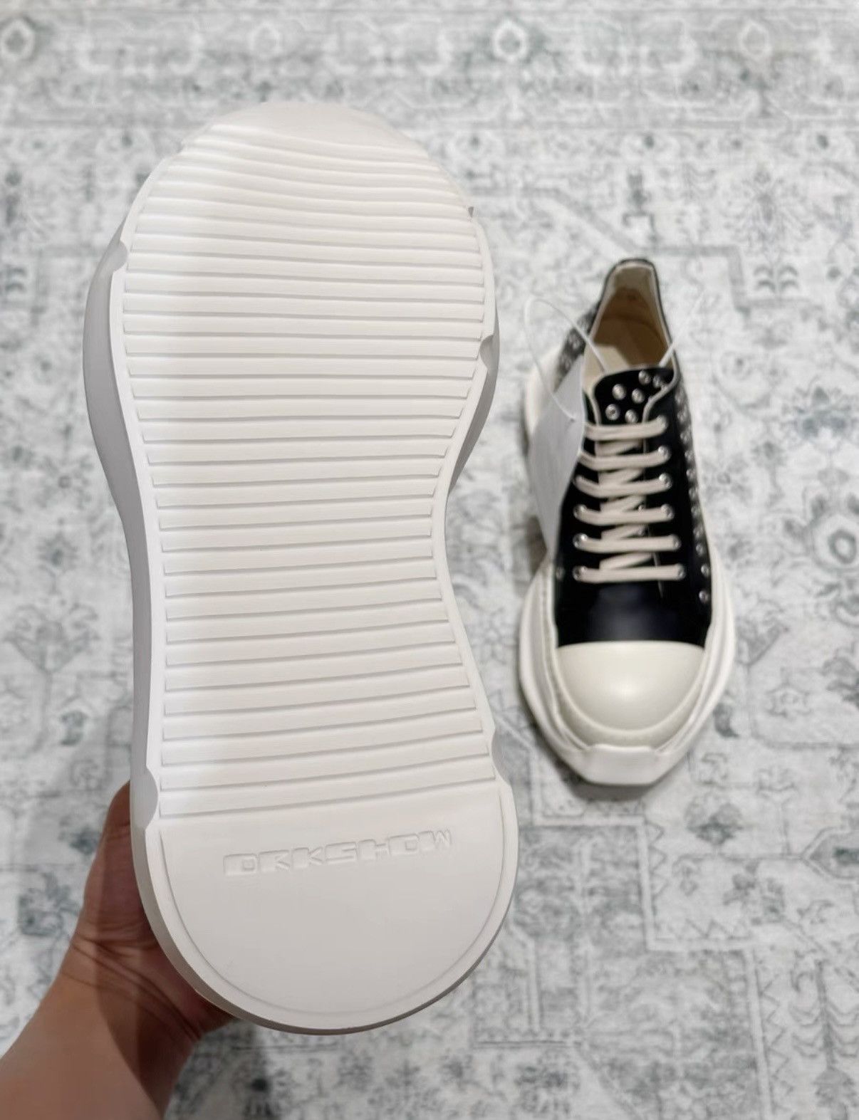 Rick Owens Rick Owens DRKSHDW platform tank bullet-hole sneakers Size US 8.5 / EU 41-42 - 8 Thumbnail