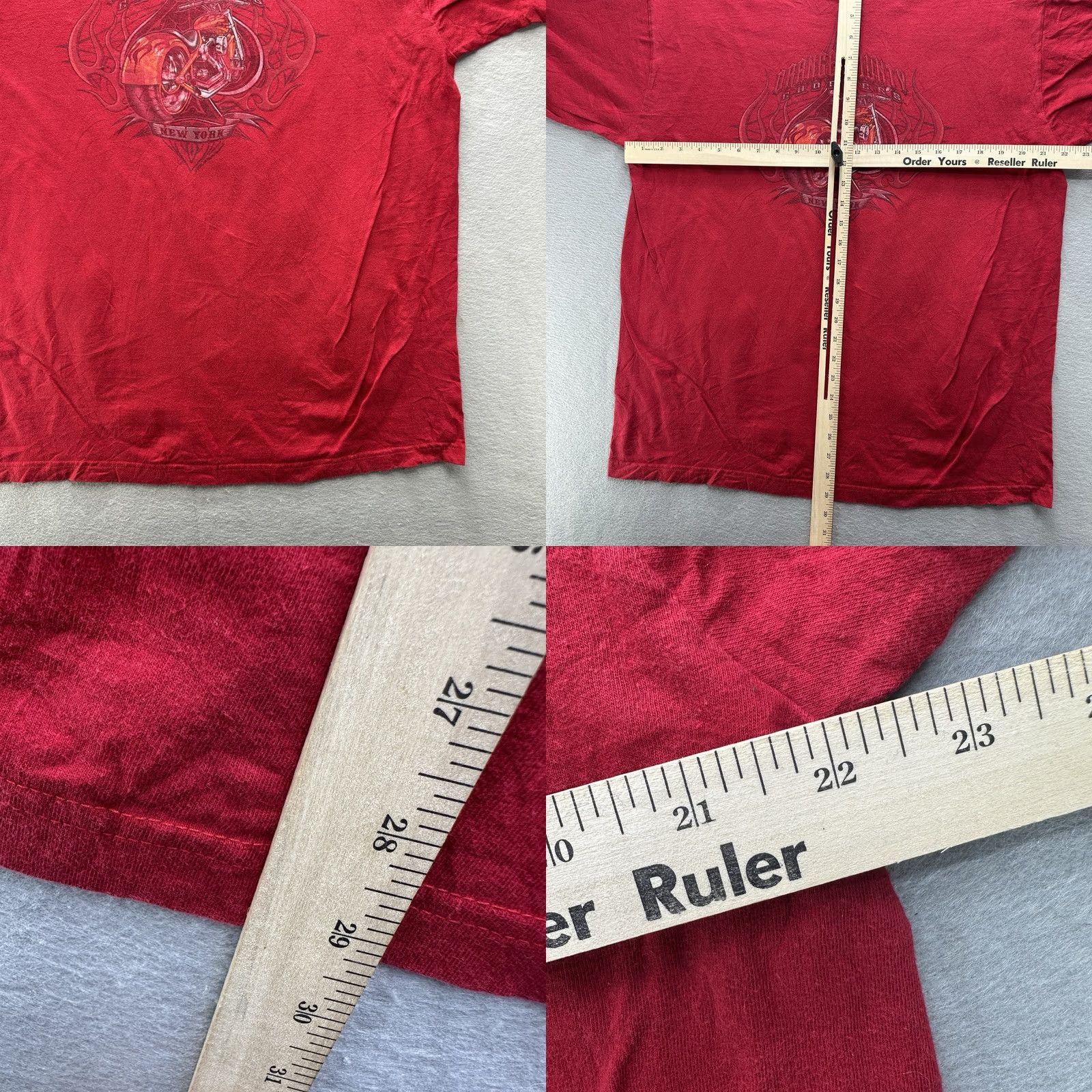 Vintage VINTAGE Alstyle T-Shirt Mens XL Red Shirt Motorcycle Biker OC Choppers NY Orange County Choppers Shirt Red Size US XL / EU 56 / 4 - 8 Thumbnail