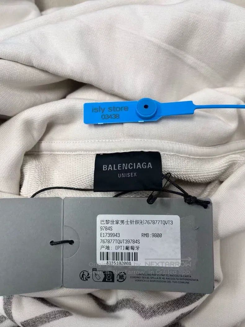 Balenciaga Balenciaga Pattern Printed Hooded Long Sleeve Sweatshirt Size S / US 4 / IT 40 - 5 Thumbnail