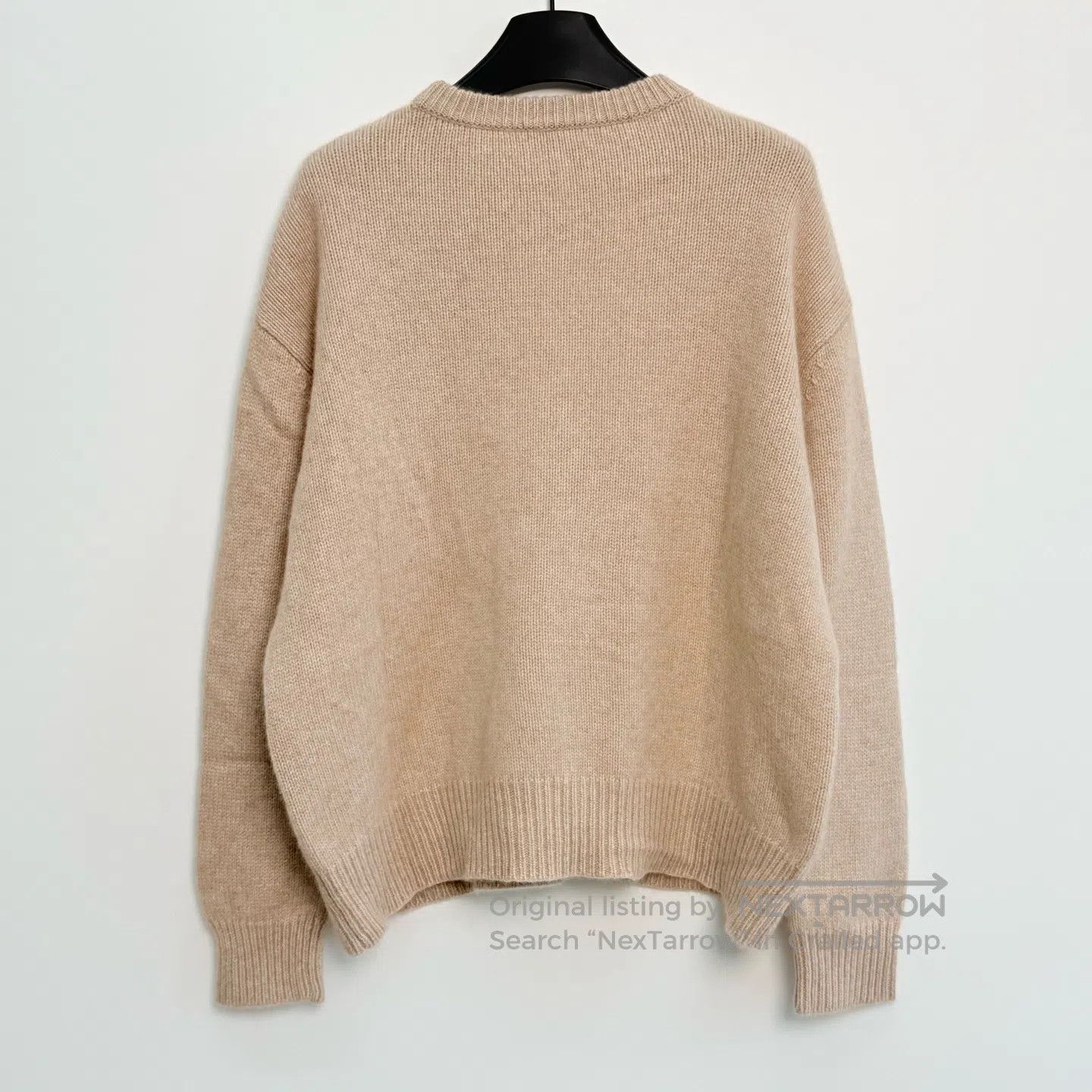 Max Mara Max Mara Light Camel Color Knit Ribbed Round Neck Sweater| Size M / US 6-8 / IT 42-44 - 3 Thumbnail