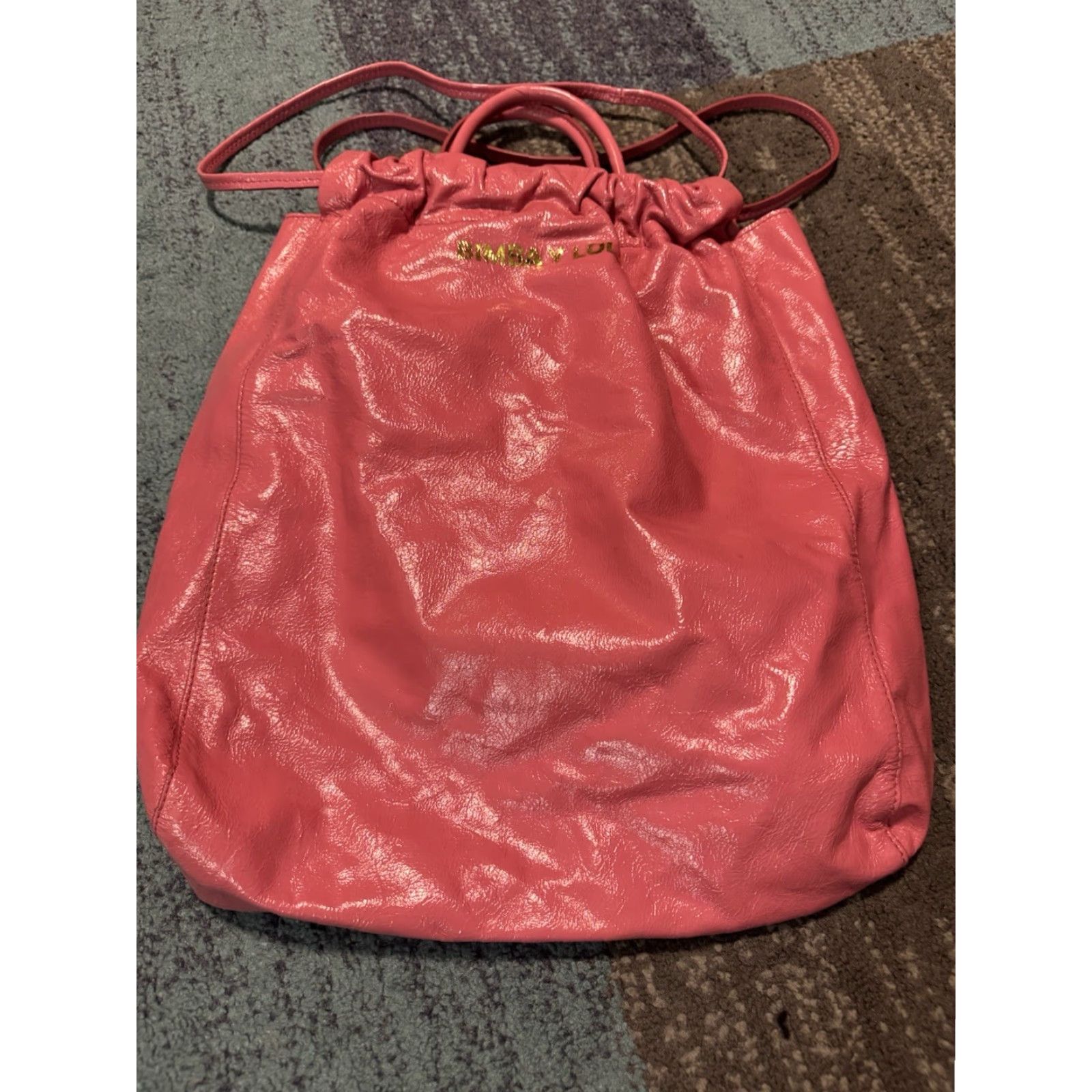 BIMBA Y LOLA Bimba Y Lola Women Upright Leather Shopper Bag Pink Tote OS Leather Exterior Pink Lining Pink Studded Adjustable Strap Pockets Size ONE SIZE - 4 Thumbnail