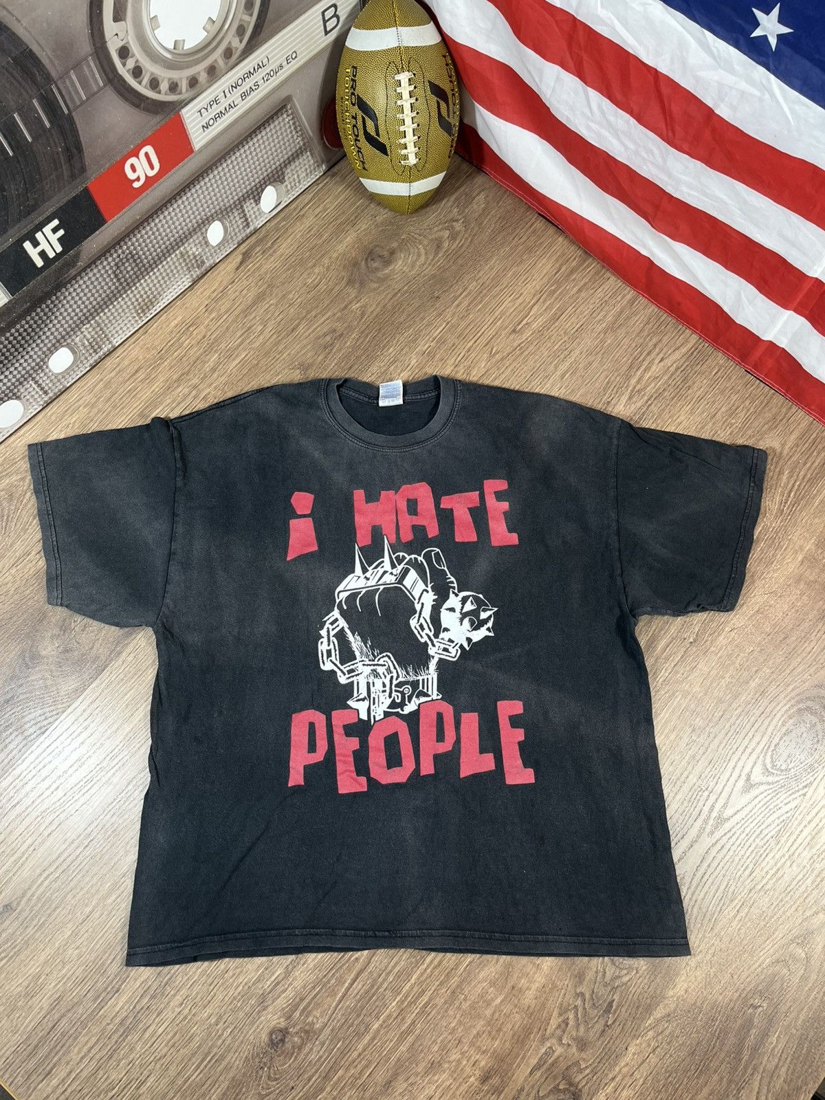 Vintage Vintage I Hate People And They Hate Me T Shirt Size US XXL / EU 58 / 5 - 1 Thumbnail