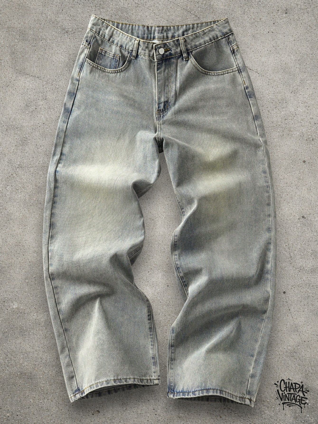 Japanese Brand Washed light gray jeans Size US 32 / EU 48 - 2 Thumbnail