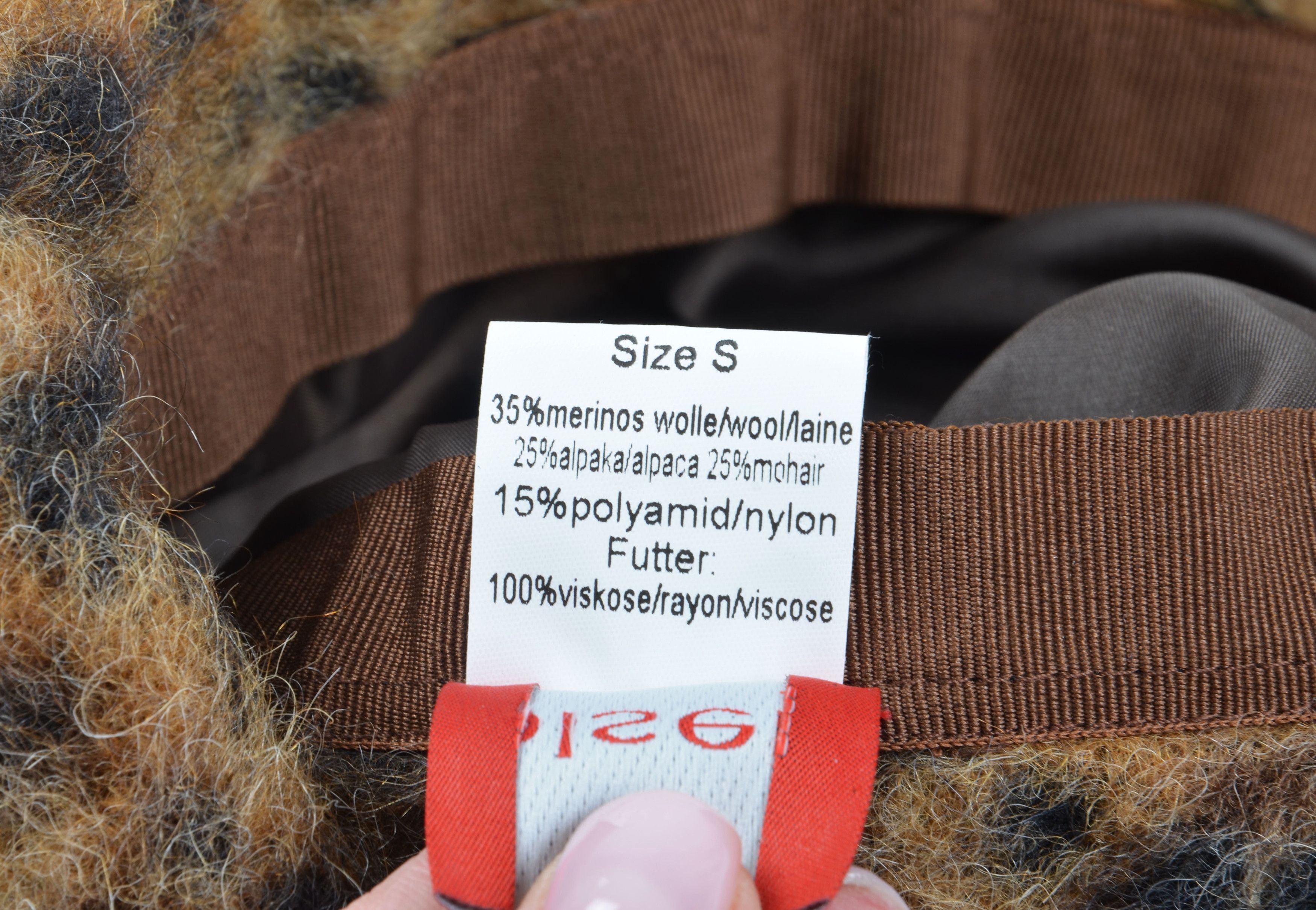 Other Olsen Leopard Fuzzy Bucket Hat Soft Wool Alpaka Blend Y2K Size ONE SIZE - 5 Thumbnail