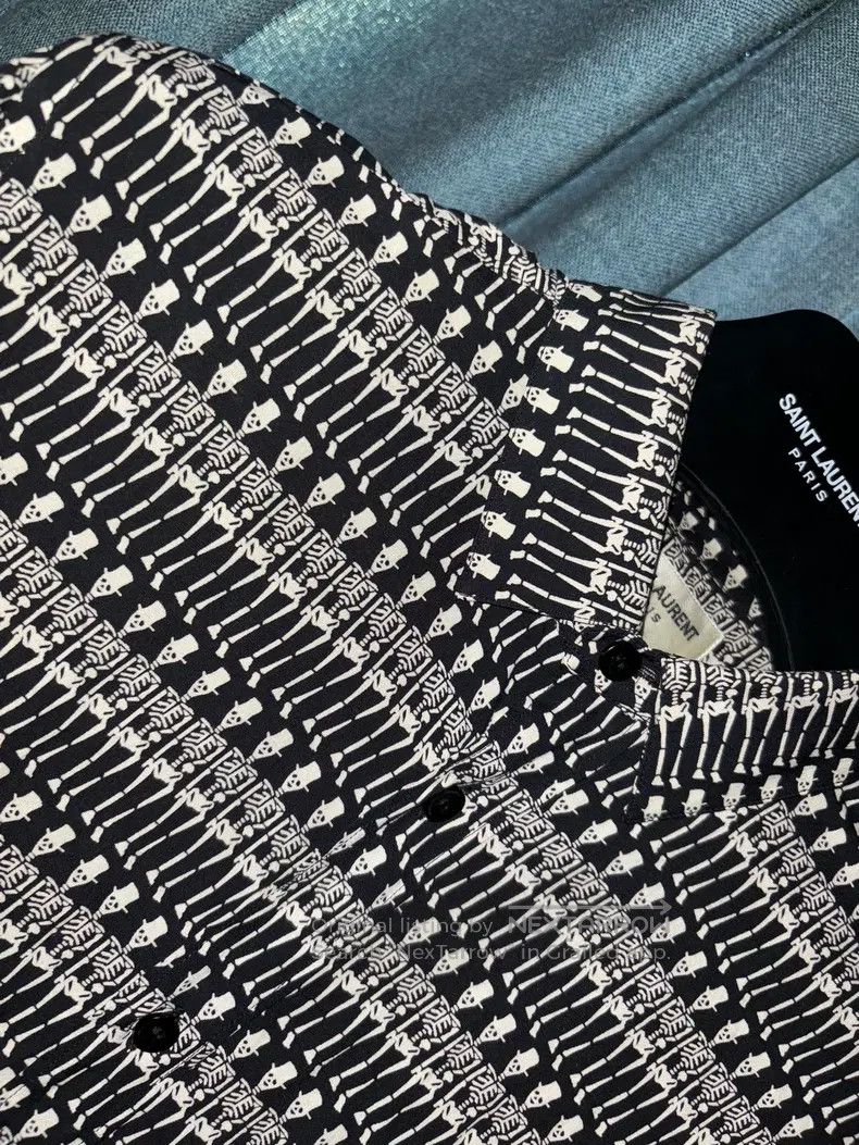 Saint Laurent Paris Saint Laurent Paris size 37 Skull Shirt Size US S / EU 44-46 / 1 - 2 Thumbnail