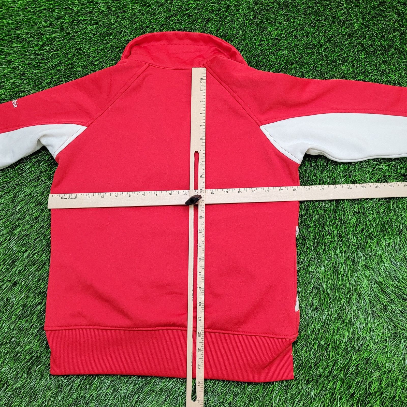 Columbia Ohio-State OSU Track Jacket Womens Medium Red White Raglan Size M / US 6-8 / IT 42-44 - 8 Thumbnail