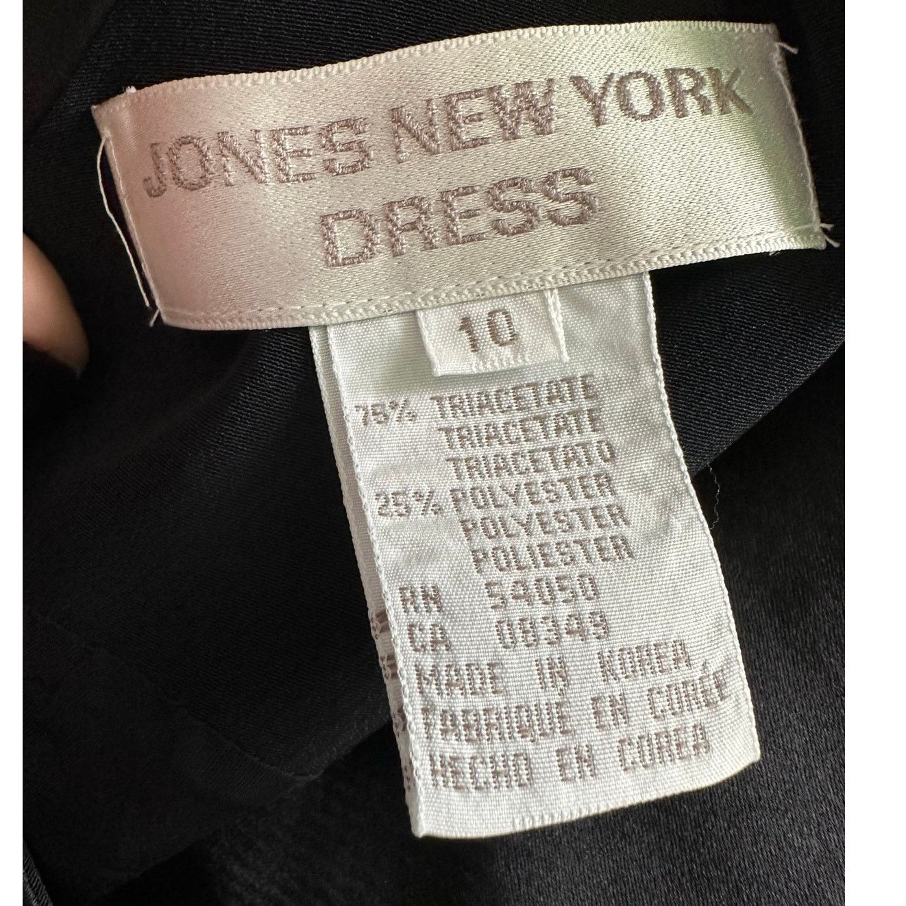 Jones New York JONES NEW YORK black sheath cocktail dress size 10 Size L / US 10 / IT 46 - 3 Thumbnail