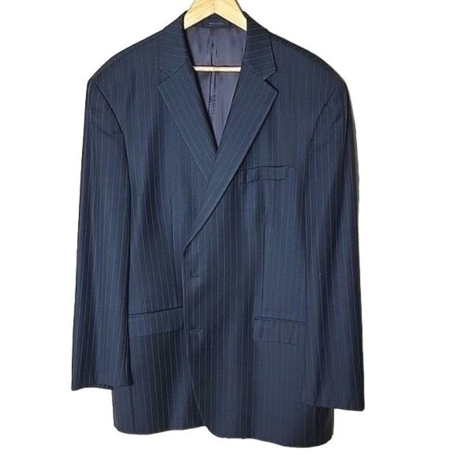 Lauren Ralph Lauren Lauren Ralph Lauren Pinstripe Wool Suit Jacket Blazer 48L Size 48L - 1 Thumbnail