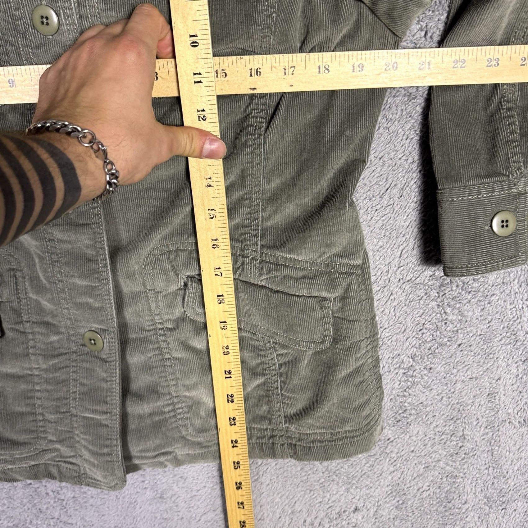 Vintage LL Bean Jacket Womens M Corduroy Chore Field Barn Cargo Coat Kennebec 282528 - Fall Style Size M / US 6-8 / IT 42-44 - 6 Thumbnail