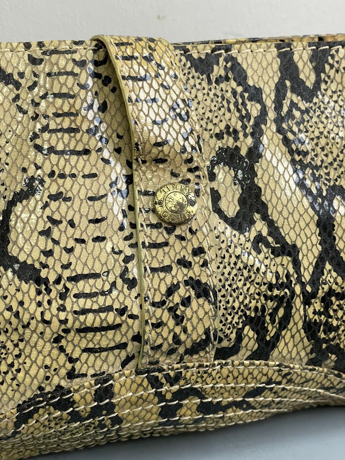 Jimmy Choo Snake python leather clutch bag Jimmy choo Size ONE SIZE - 5 Thumbnail