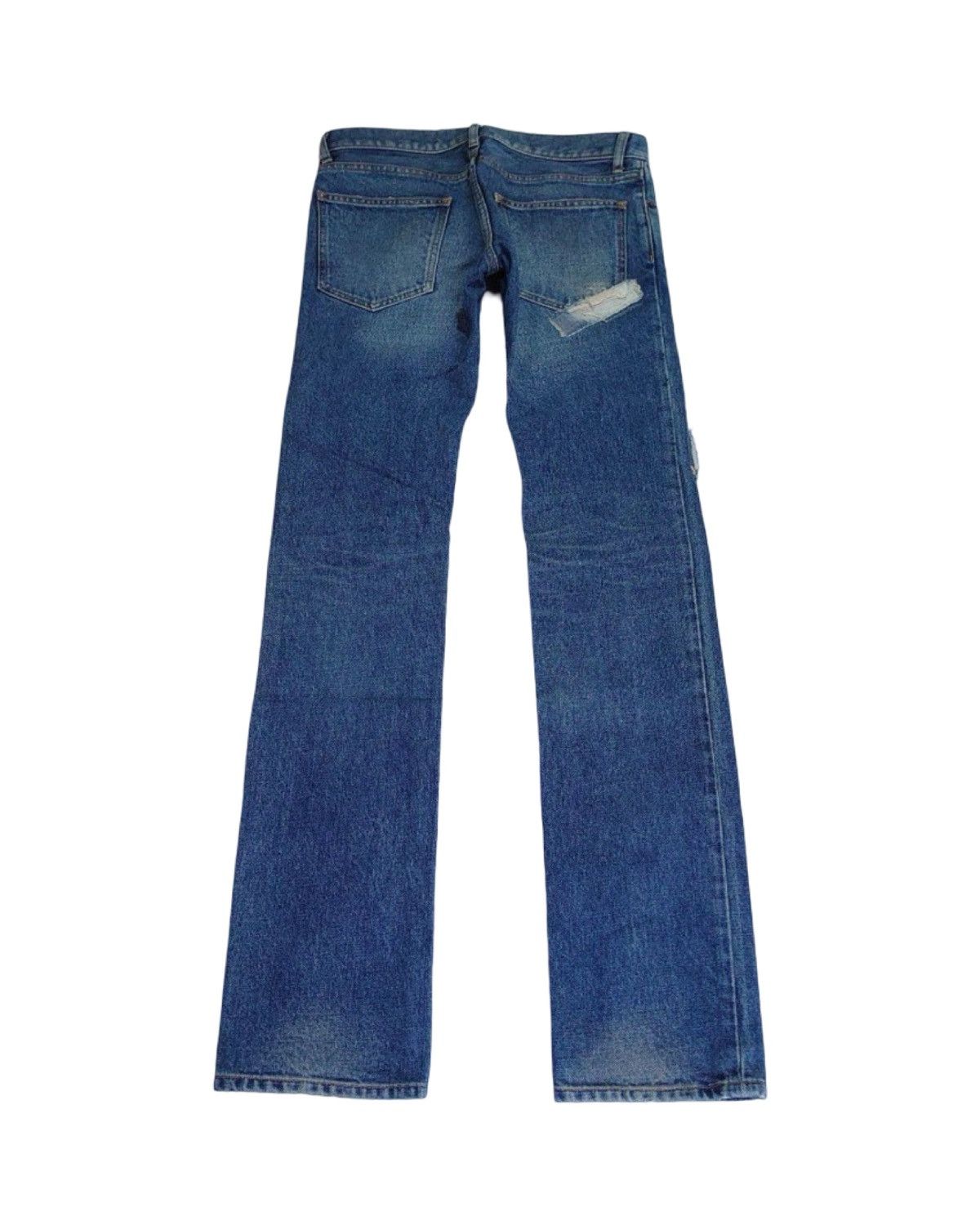 Pledge Patch Work Distressed Indigo Dyed Denim Jeans Size US 30 / EU 46 - 7 Thumbnail