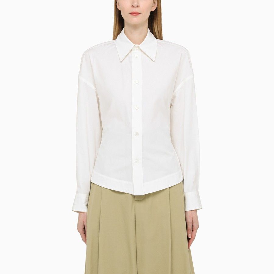 image of Bottega Veneta O1D2Blof01223 Shirt In White, Women's (Size Small)