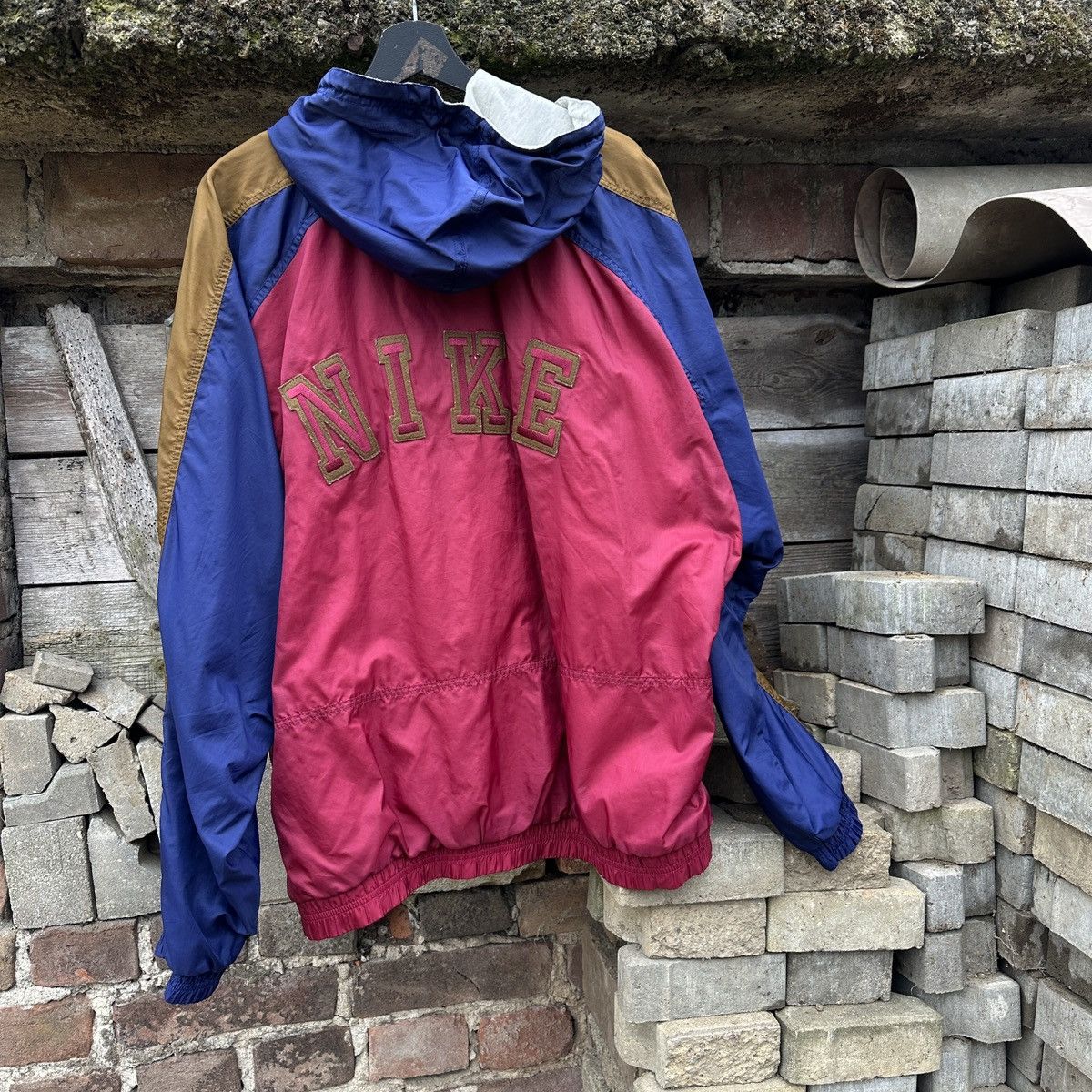 Nike Vintage 80s Nike Light Jacket Gray Tag Spell Out 90s XL Rare Size US XL / EU 56 / 4 - 20 Thumbnail
