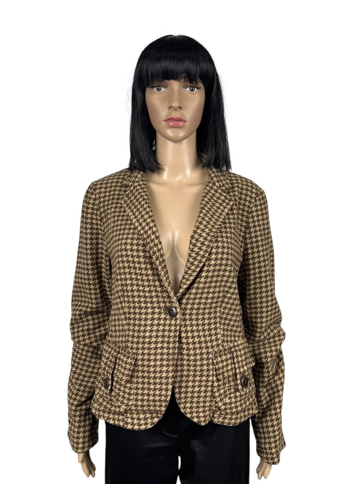Weekend Max Mara Weekend Max Mara Vintage Line Blazer Wool Glencheck US10 Size L / US 10 / IT 46 - 1 Thumbnail
