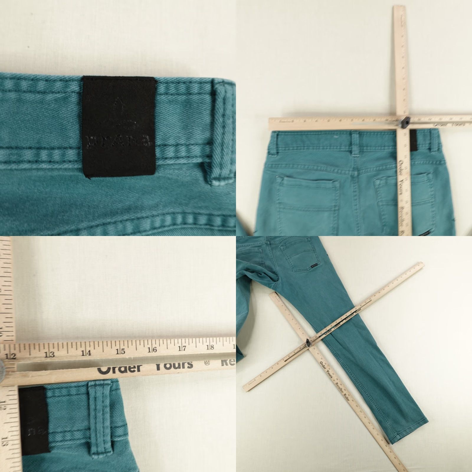 Prana VINTAGE Prana Jeans Mens 30 Slim Fit Denim Organic Cotton Blend Pants Green 2000s Mens Size US 30 / EU 46 - 8 Thumbnail