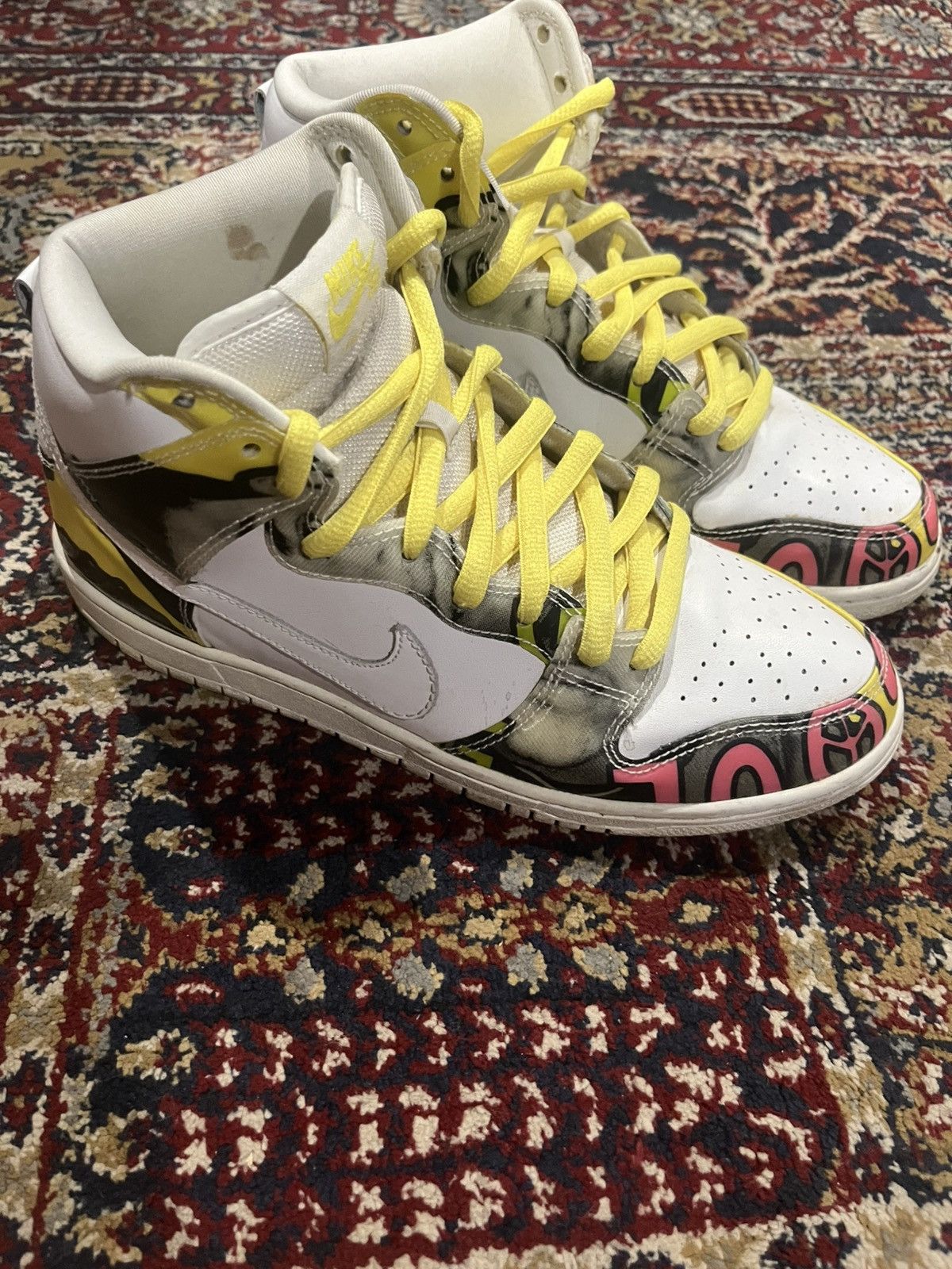 Nike 2015 Nike High Top ‘De La Soul’ Dunks Size US 9.5 / EU 42-43 - 6 Thumbnail