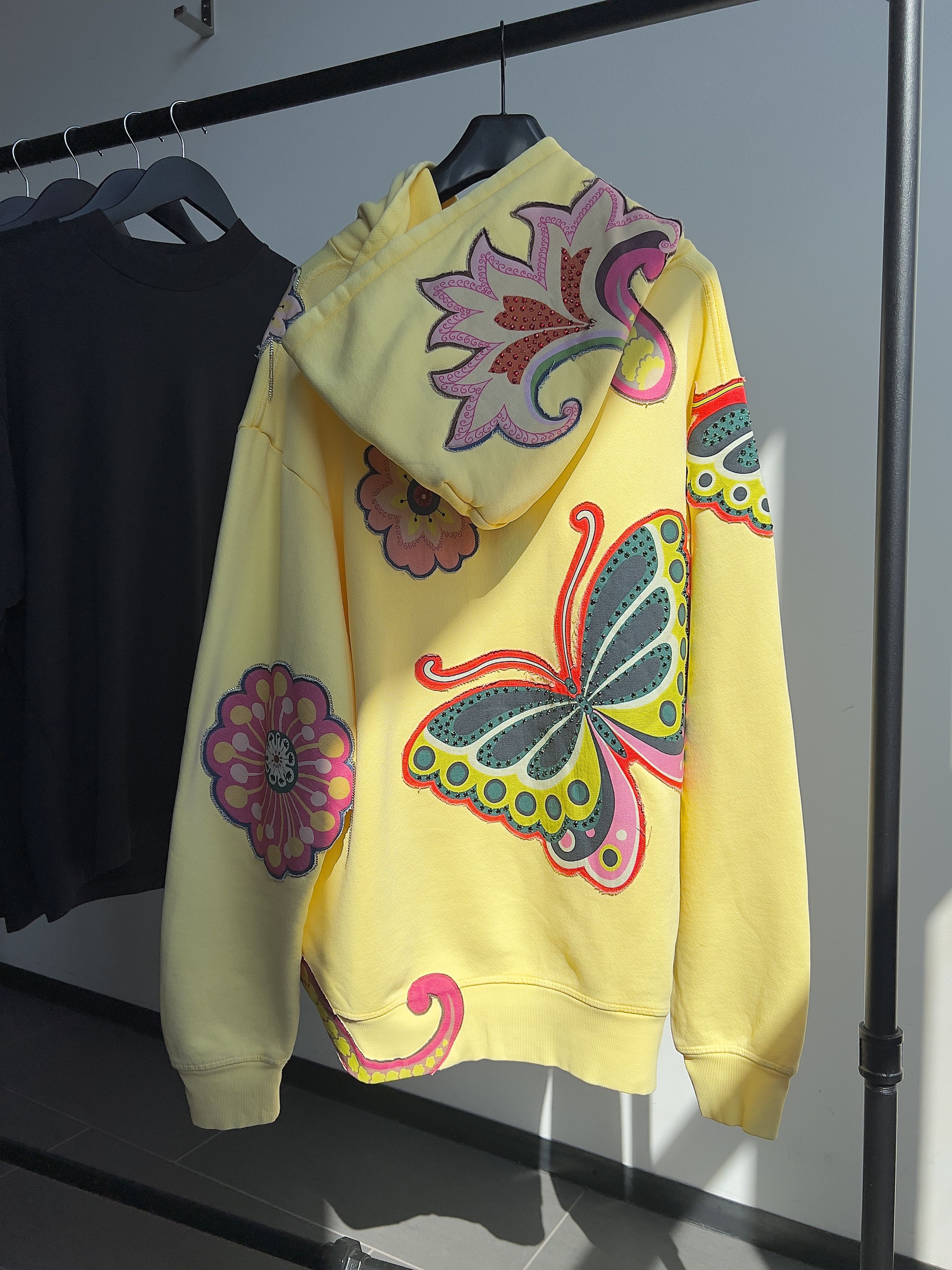 Cout de la Liberte Rhinestone Embellished Butterfly Bling Hoodie Size US XL / EU 56 / 4 - 16 Thumbnail