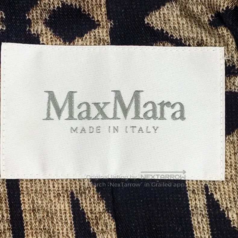 Other Max Mara Khaki Alpaca Hair Lapel Double Breasted Long Slee Size S / US 4 / IT 40 - 6 Thumbnail