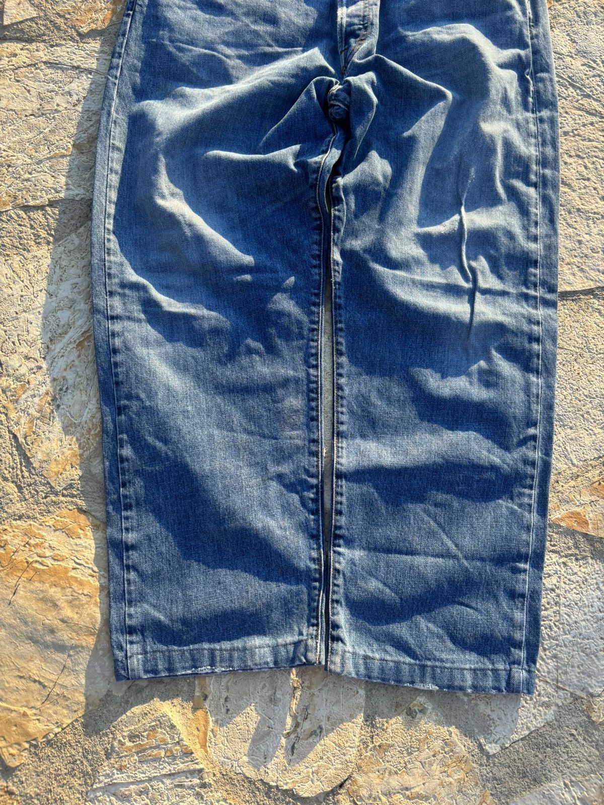 Japanese Brand × Stone Island × Vintage 90s Vintage Stone Island Jeans Denim Pants Rare S.I Wideleg Size US 38 / EU 54 - 7 Thumbnail