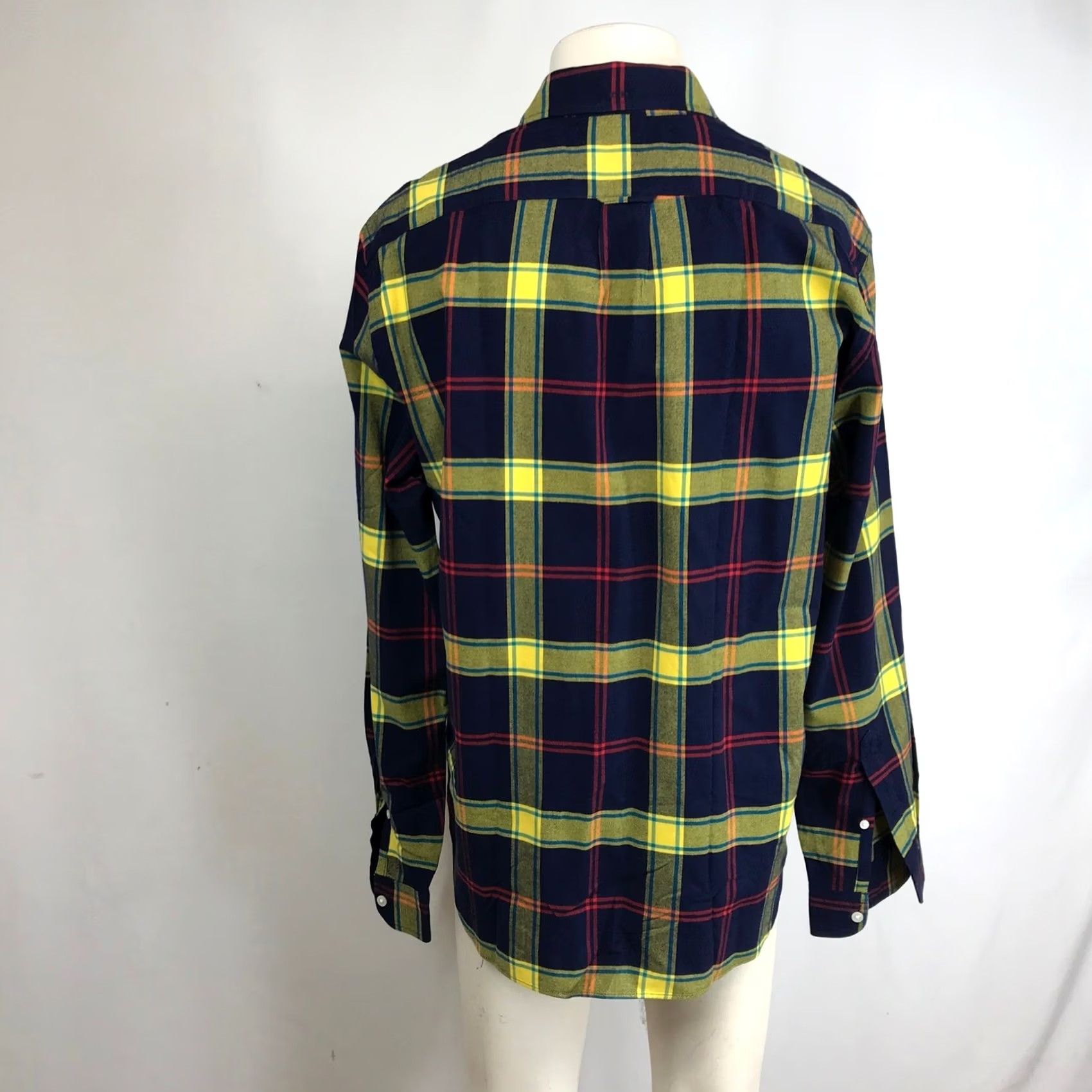 J.Crew J. Crew Oxford Plaid Button-Down Shirt Men L Navy Yellow Red Long Sleeve Size US L / EU 52-54 / 3 - 5 Thumbnail