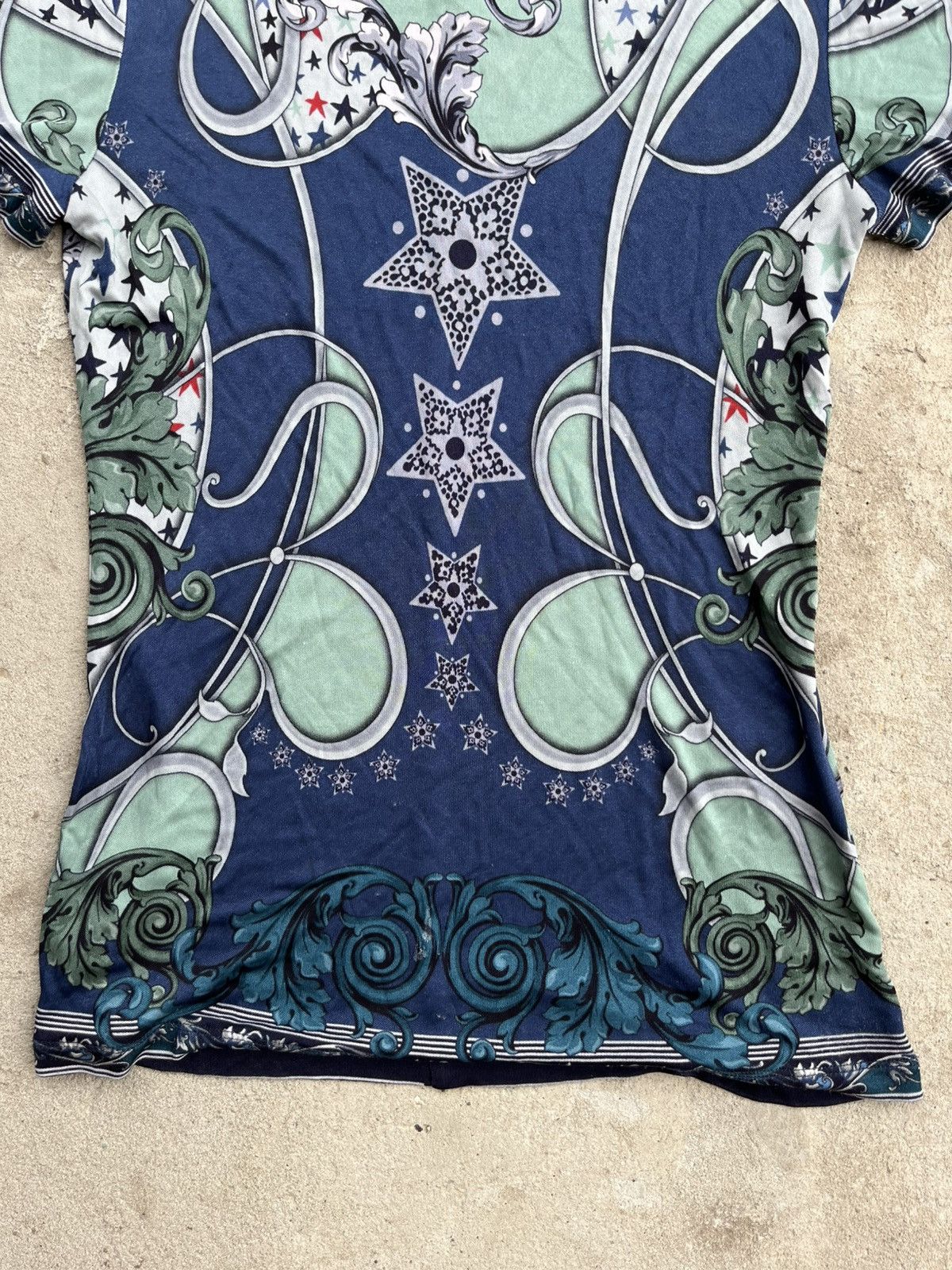 Versace 00’s Gianni Versace Y2K Mesh Tank Top Blouse T-Shirts Size M / US 6-8 / IT 42-44 - 8 Thumbnail