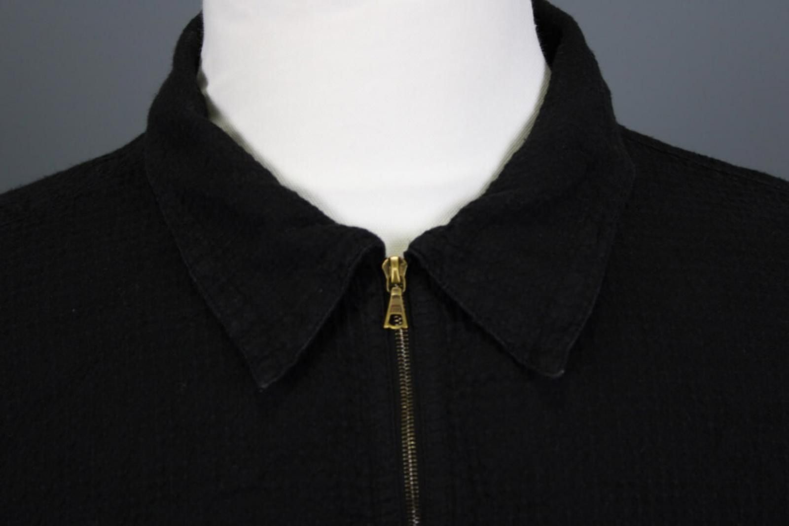 Oscar De La Renta Oska Black 1/4 Zip Textured Summer Polo Shirt Size 6 Size US M / EU 48-50 / 2 - 3 Thumbnail