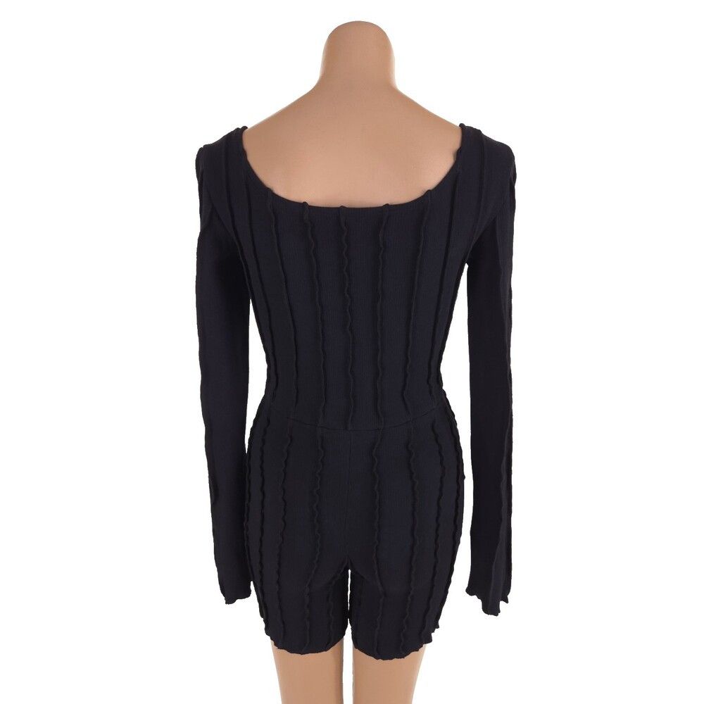 Helenamanzano Helenamanzano Carmen Jumpsuit Size S Black SSENSE Exclusive Size S / US 4 / IT 40 - 7 Thumbnail