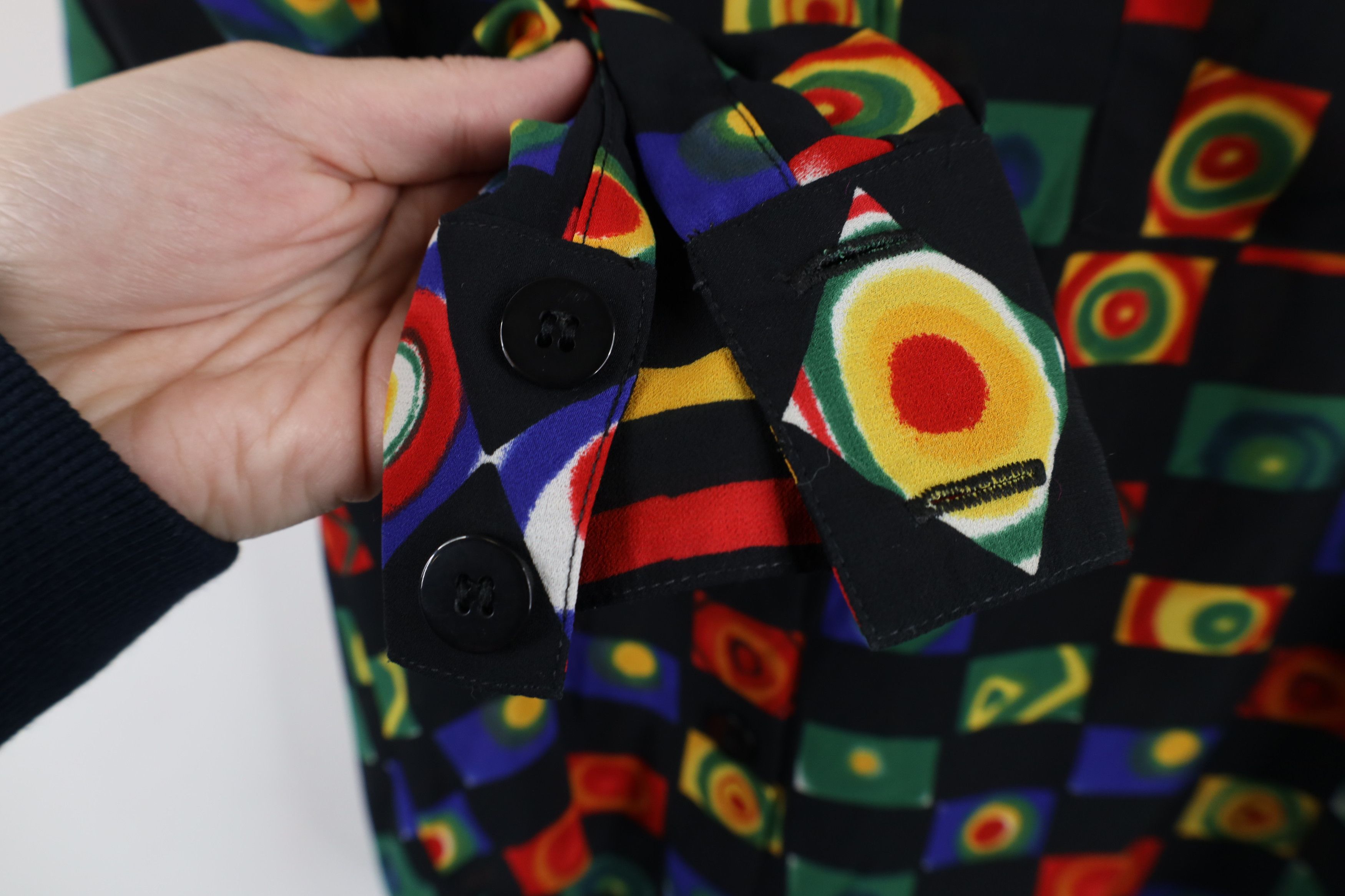 Vintage Vintage 90s Streetwear Abstract Collared Button Shirt Size M / US 6-8 / IT 42-44 - 6 Thumbnail