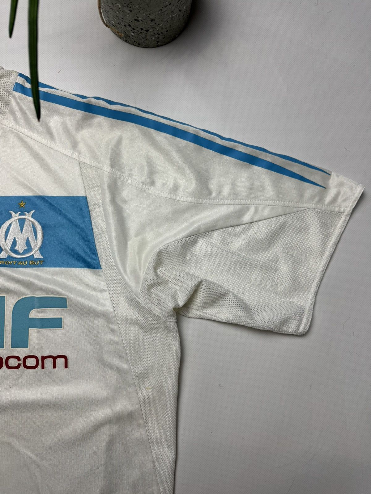 Adidas Rare vintage Adidas Olympique Marseille 2002 soccer jersey Size US L / EU 52-54 / 3 - 6 Thumbnail