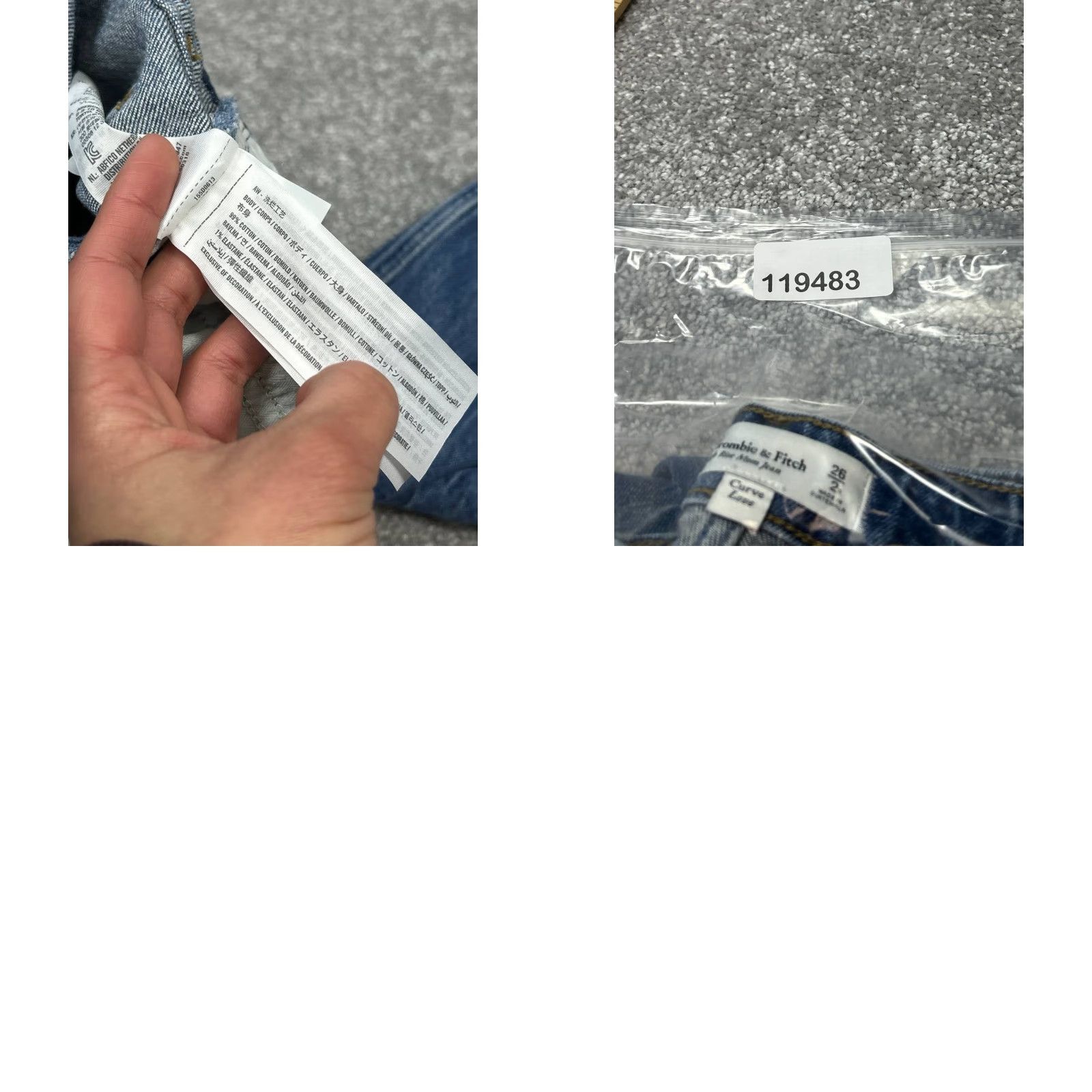 Abercrombie & Fitch Abercrombie & Fitch Curve Love High Rise Mom Jeans Womens 26 Blue Skinny Jeans 26x27 Women Modern Bohemian Love 90s Mens Womens Size 26" / US 2 / IT 38 - 8 Thumbnail