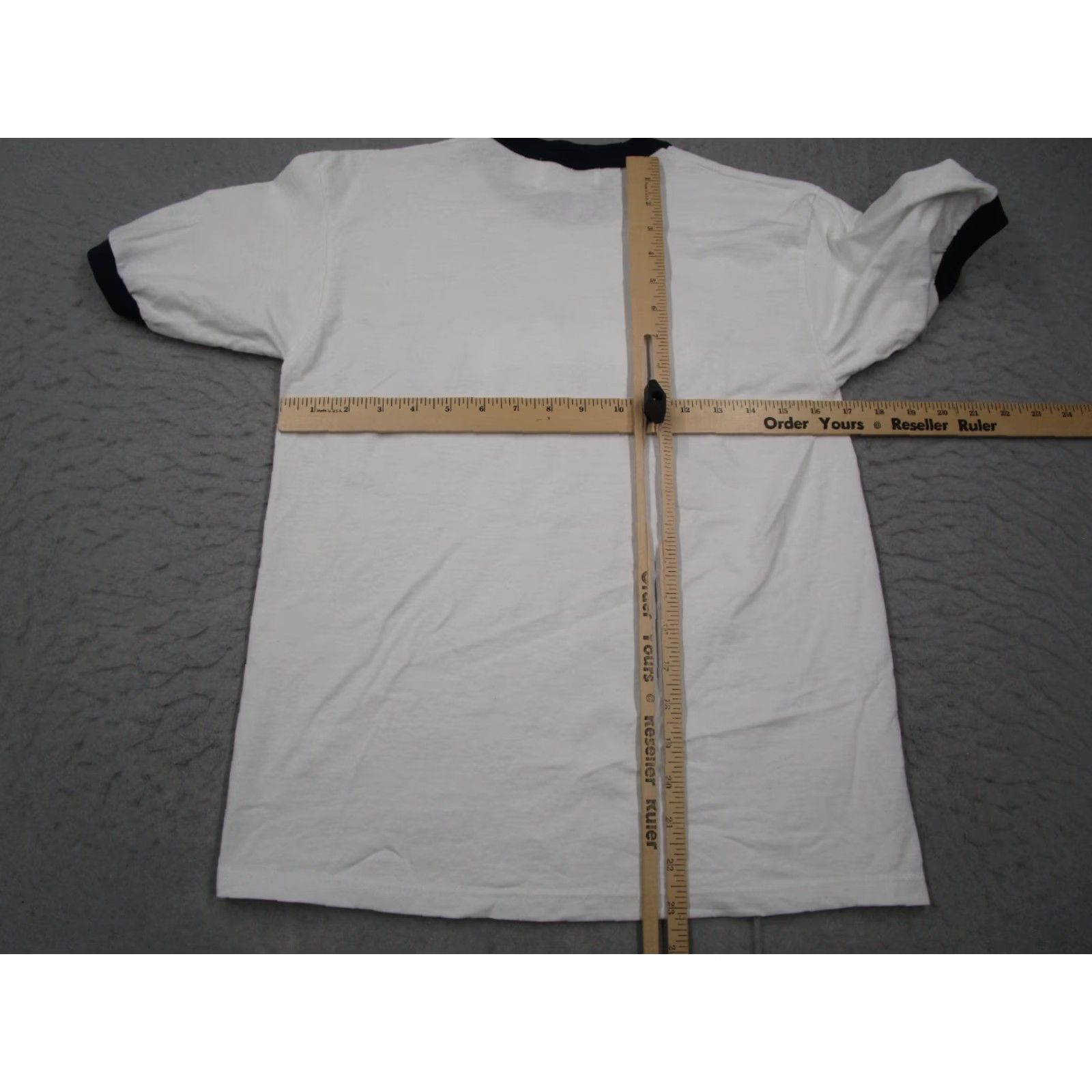 Tenderloin Tenderloin Mens Small White Short Sleeve Crew Neck Ringer Tee with Spellout Logo Size US S / EU 44-46 / 1 - 5 Thumbnail