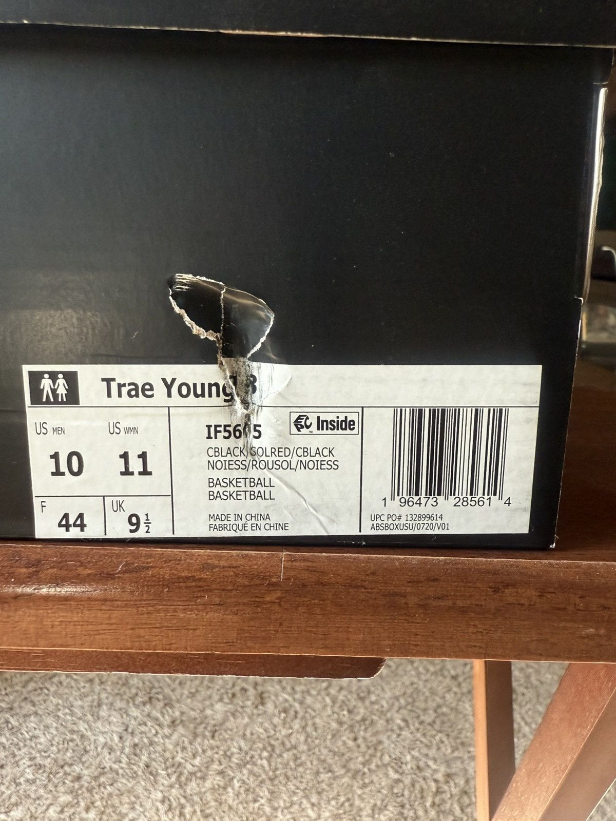 Adidas Sdidas Trae Young 3 Solar Red Black Size US 10 / EU 43 - 8 Thumbnail