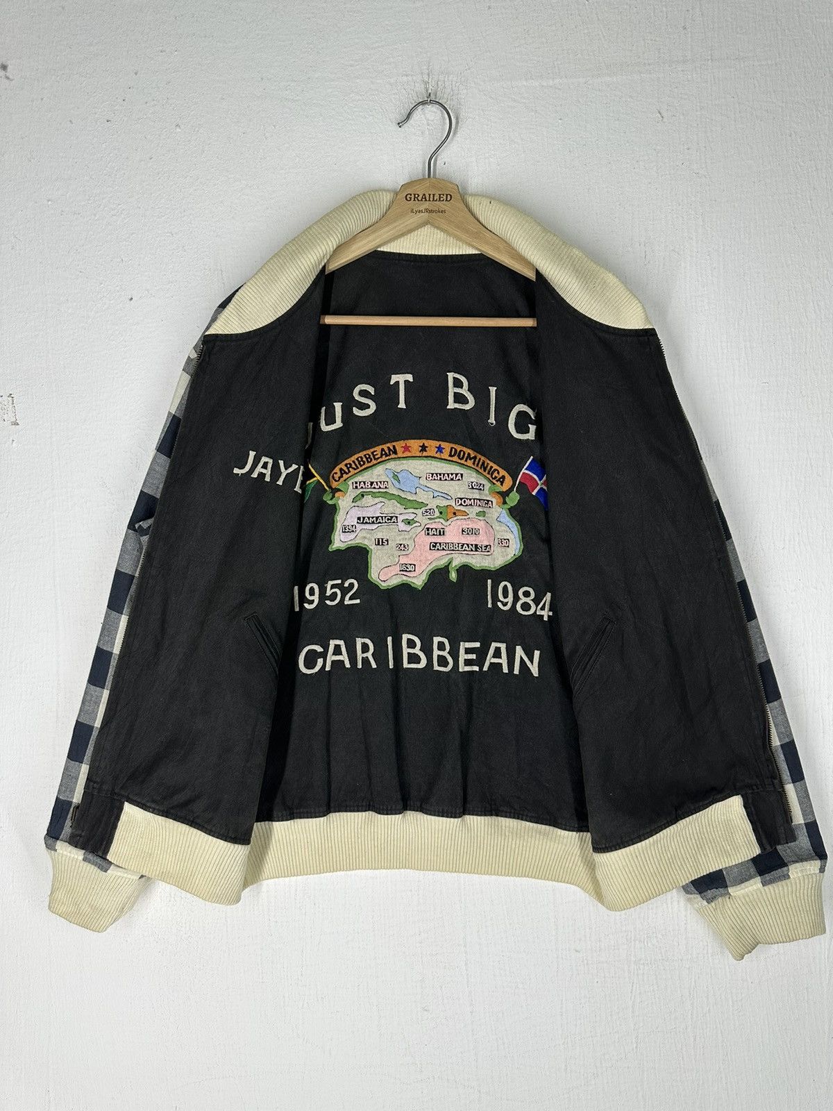Caribbean Vintage Caribbean Just Bigi JayBay Reversible Bomber Jacket Size US M / EU 48-50 / 2 - 1 Thumbnail