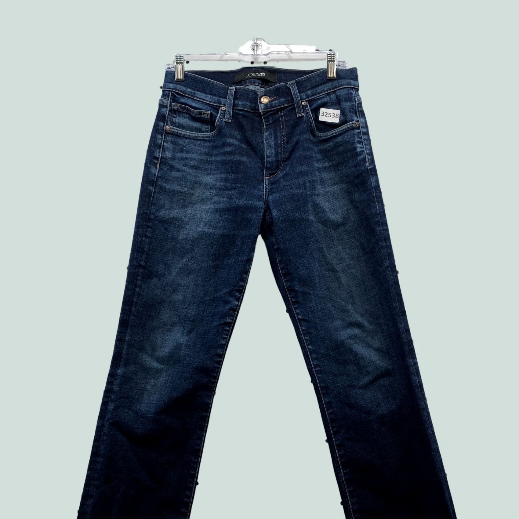 Vintage Joe's Jeans Womens The Classic Straight Leg Blue Denim Jeans Size 29X30 FLAW Size 29" - 1 Thumbnail