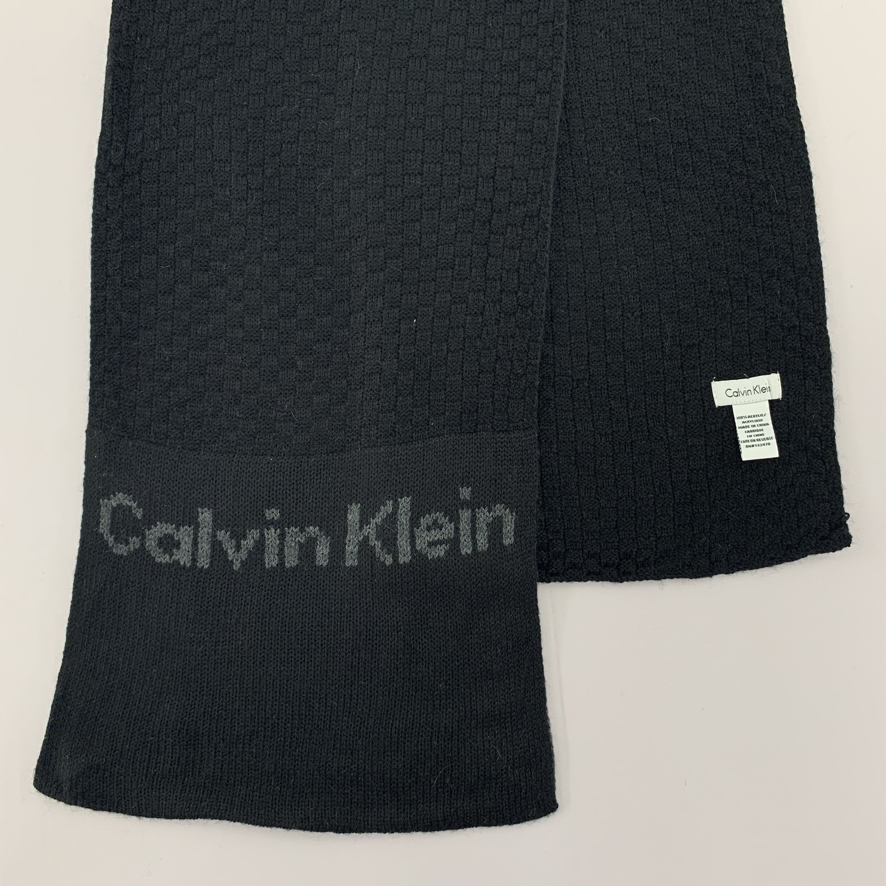 Calvin Klein Calvin Klein Scarf Wool Muffler Neck Wrap BL5061 Size ONE SIZE - 3 Thumbnail