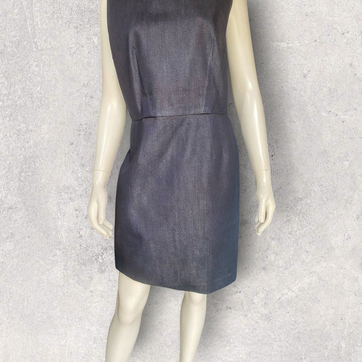 Comme des Garcons CDG Denim Midi Dress Size L / US 10 / IT 46 - 4 Thumbnail