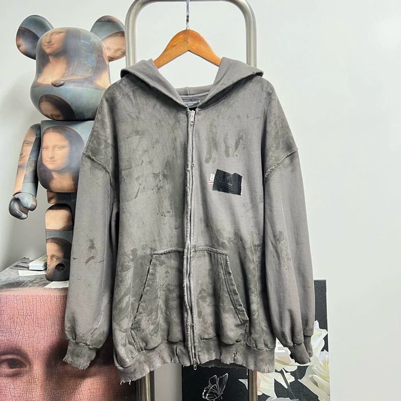 Balenciaga Mud-Dyed Wave Jacket - dmc