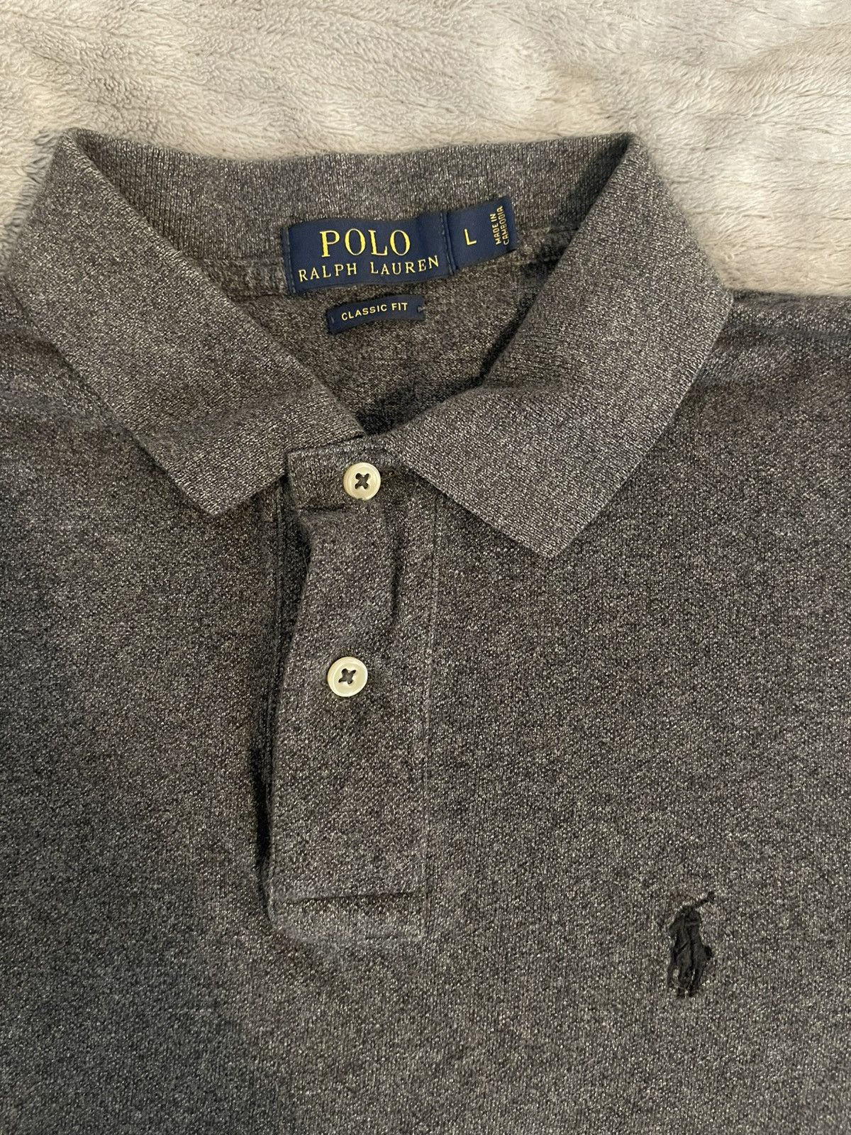 Polo Ralph Lauren Polo Ralph Lauren Dark Grey Polo/Shirt Size US L / EU 52-54 / 3 - 2 Thumbnail