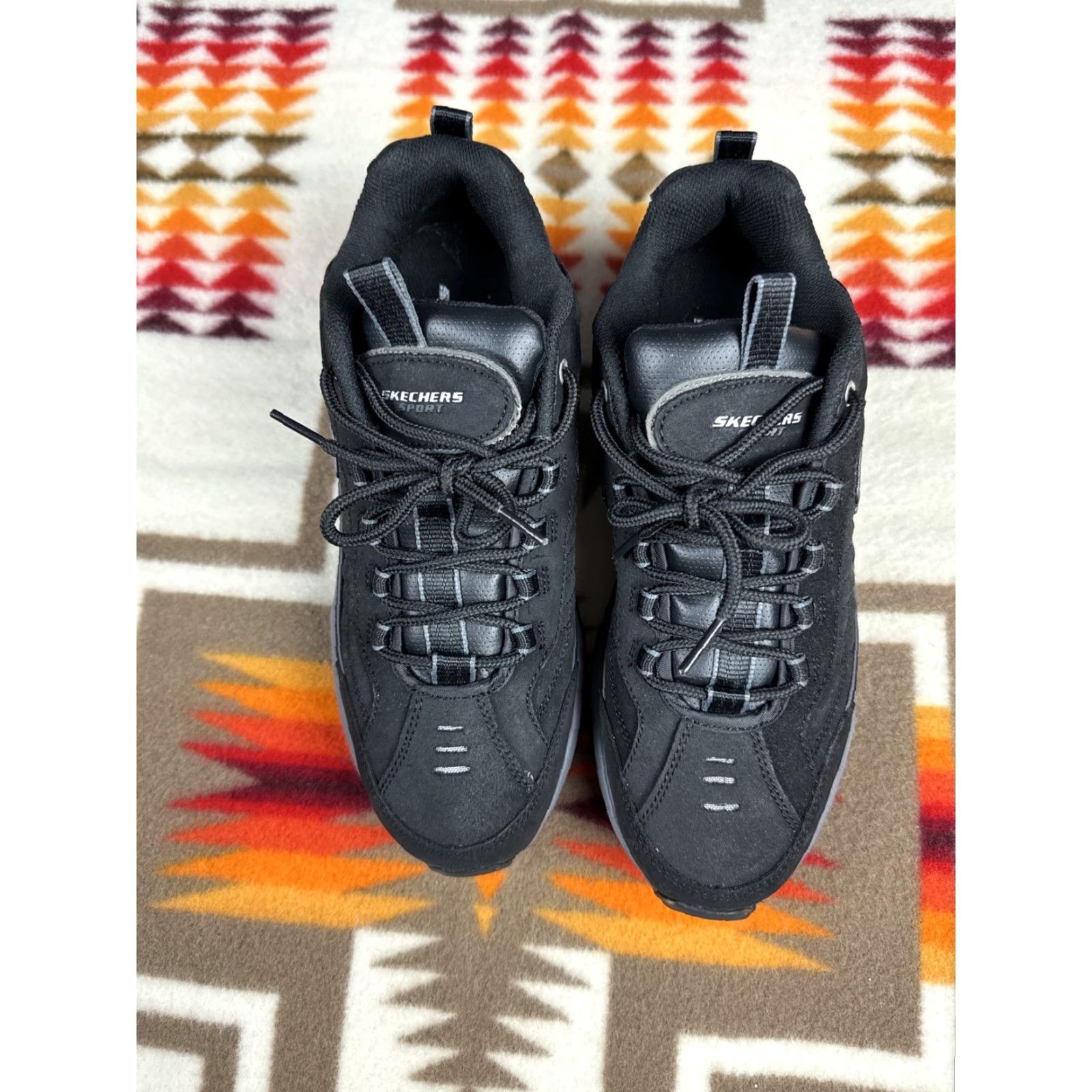 SKECHERS SKECHERS Energy Afterburn Lace-Up Sneaker Mens Sz 10 Black White Boxer Shoes? Size US 10 / EU 43 - 5 Thumbnail