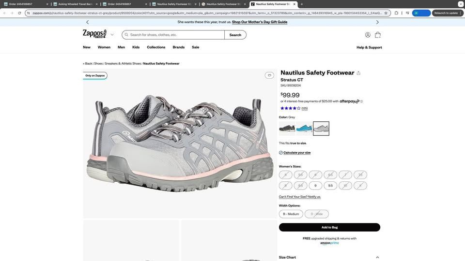 Other Nautilus Womens Stratus CT Comp Safety Toe Work Shoes Size US 11 / IT 41 - 2 Thumbnail