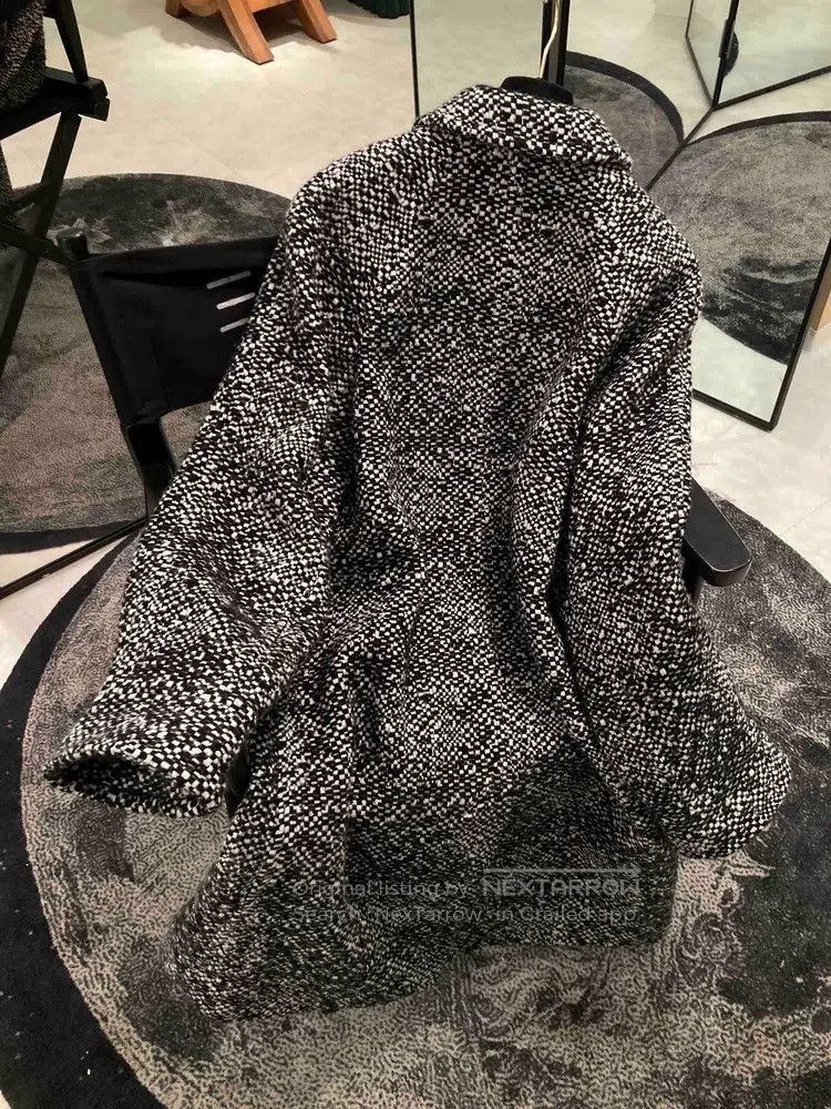 Chanel Chanel Black and white woven lapel coat Size S / US 4 / IT 40 - 2 Thumbnail