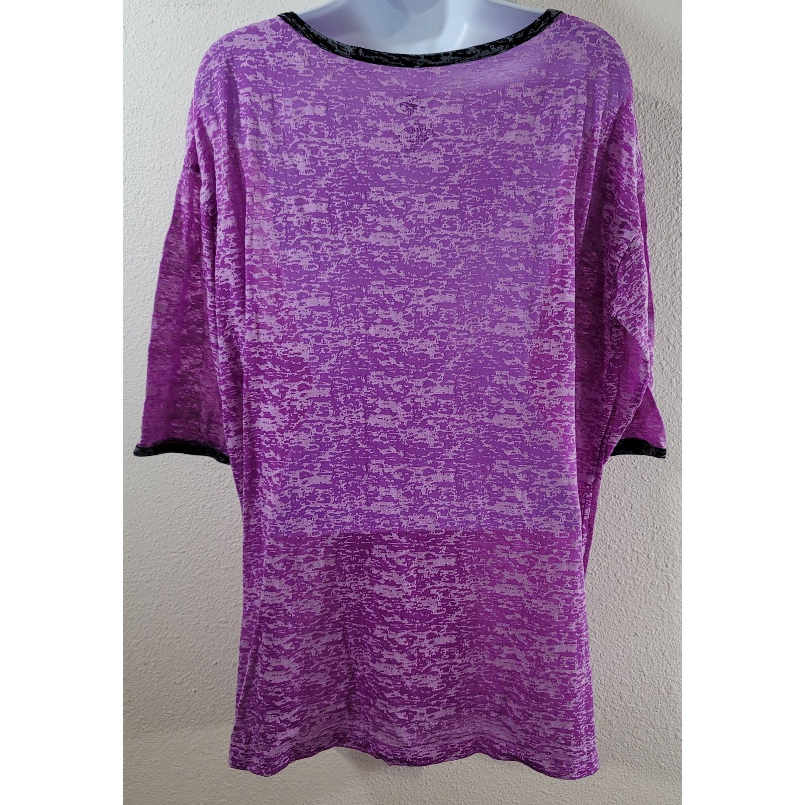 Other FullBeauty Purple Burnout Contrasting Trim Top 14 16 Size XL / US 12-14 / IT 48-50 - 3 Thumbnail